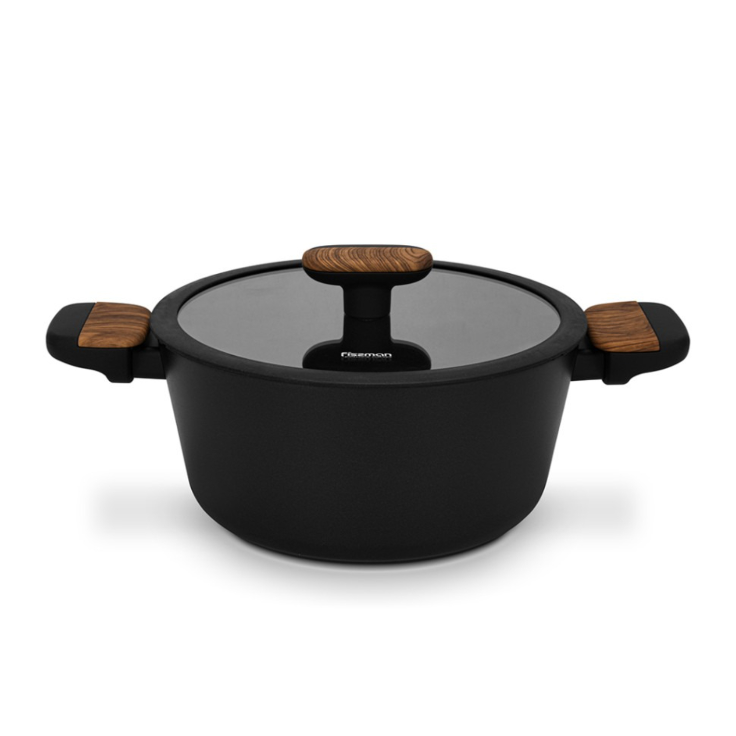 Кастрюля Fissman Feorella стеклянная крышка 22 см, 3,36 л