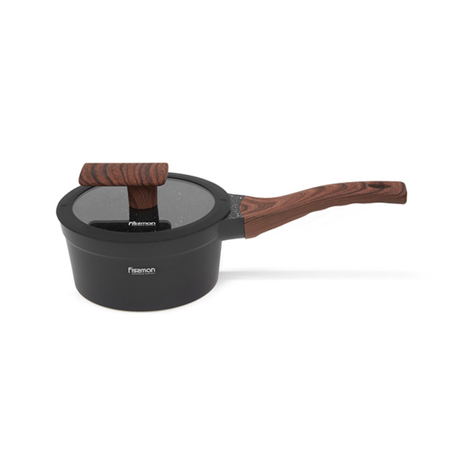 Ковш Fissman Filomena стеклянная крышка алюминий 16x8 см 12 л 4590₽