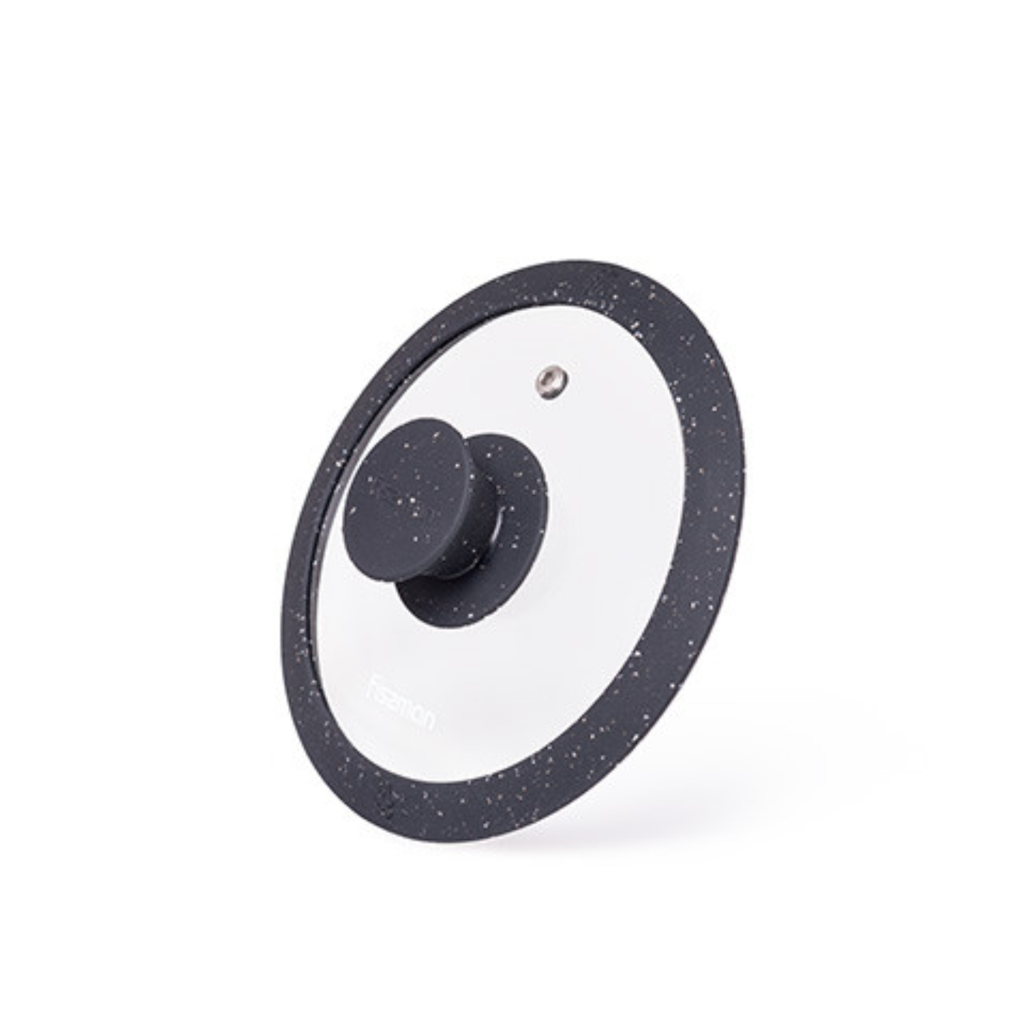 Крышка Fissman Arcades силиконовый ободок, чёрный 16 см