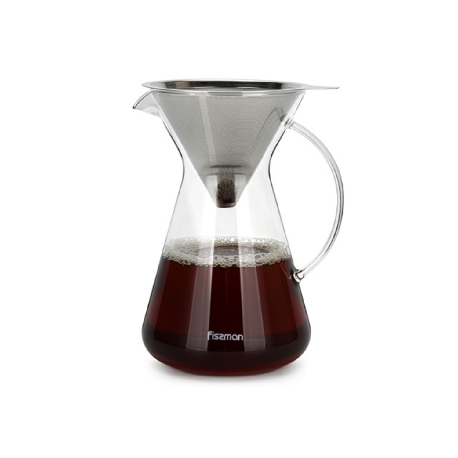 Кофейник Fissman Pour over стальной фильтр, 900 мл