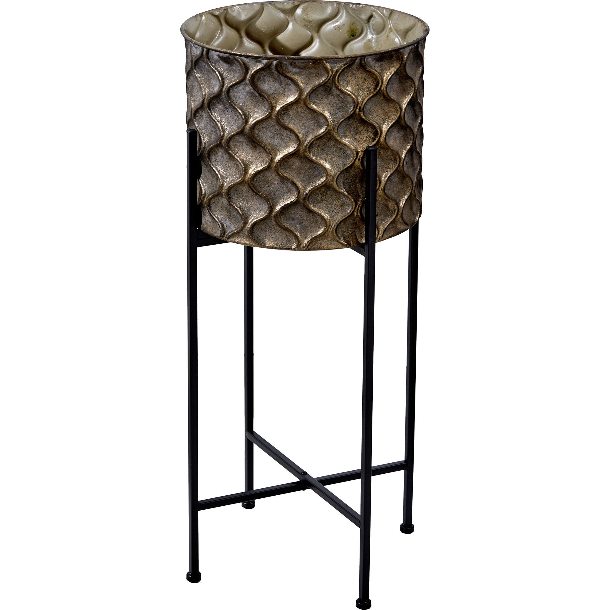 Кашпо напольное Glasar Конго на подставке 35х35х80 см 57-4621 11999₽