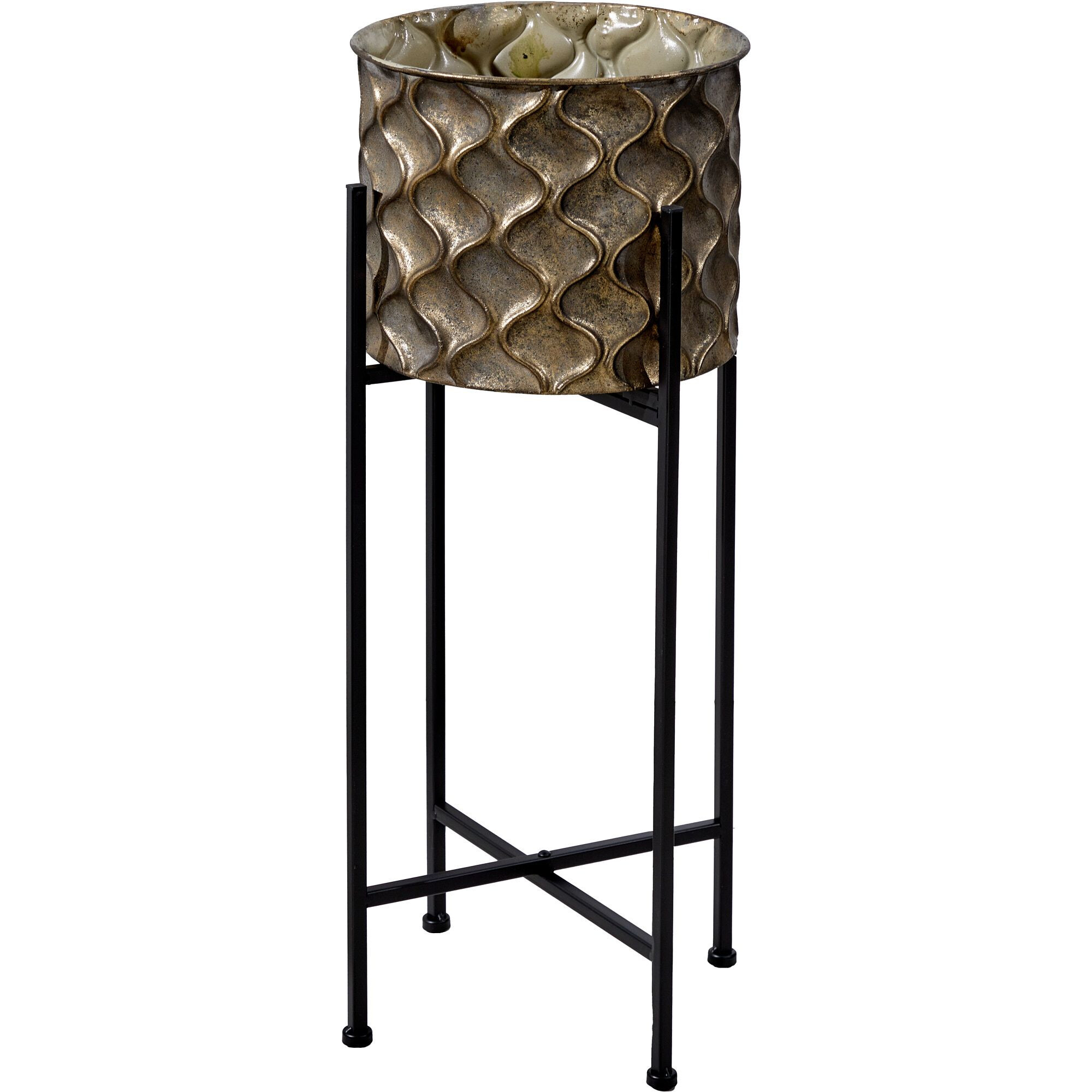 Кашпо напольное Glasar Конго на подставке 29х29х71 см (57-462/2)