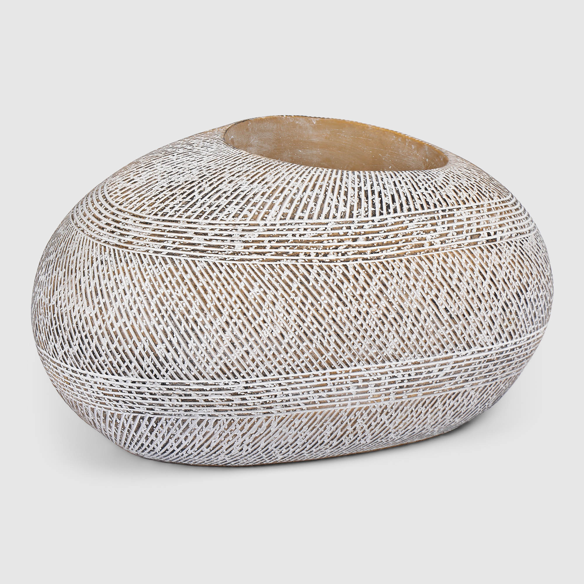 Кашпо для цветов Crocus бежево-коричневое 54,5х42,5х30 см