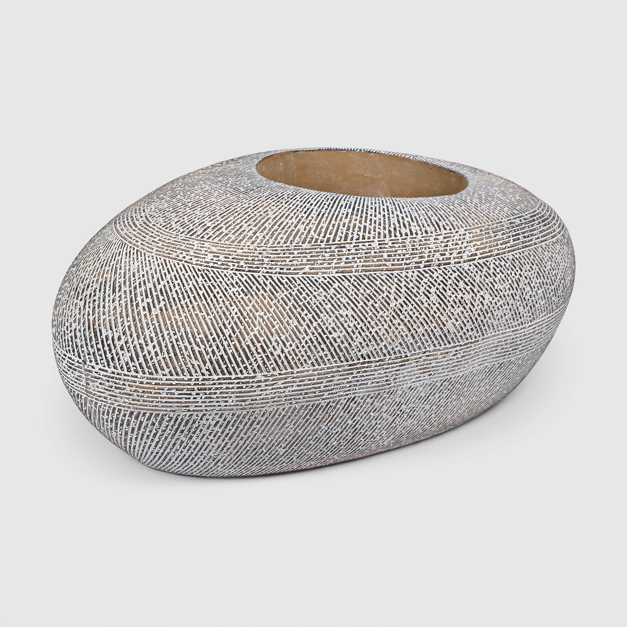 Кашпо для цветов Crocus бежево-коричневое 78,5х56х33,5 см