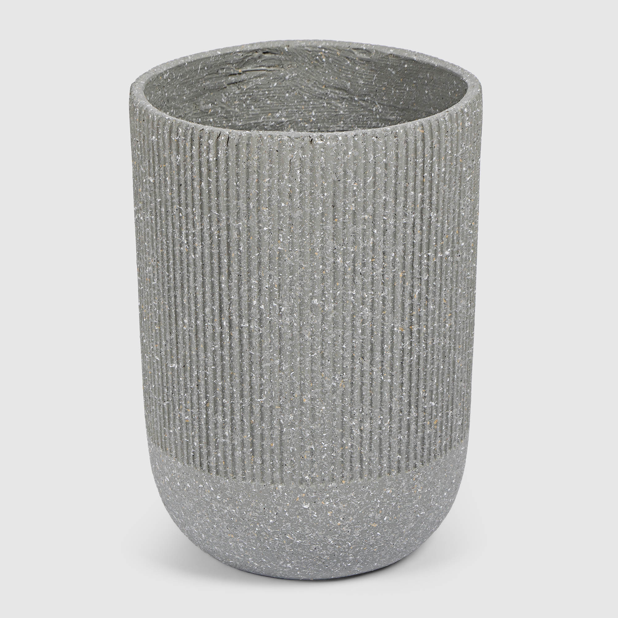 Кашпо для цветов Crocus высокое серое 30,5х30,5х42 см