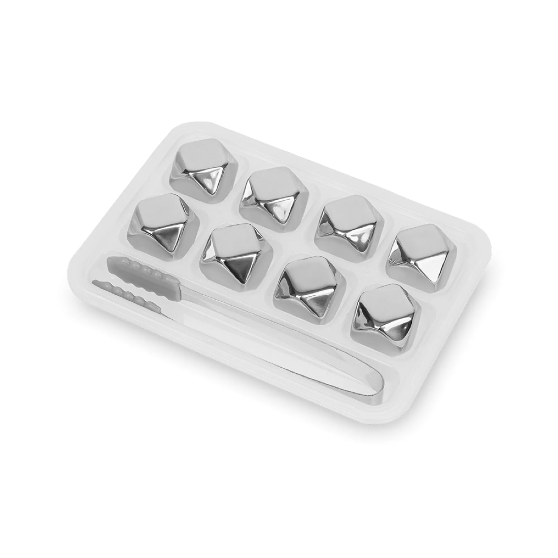 Набор охлаждающих многоугольников Homefeel кубики 8 штук щипцы для льда 3099₽