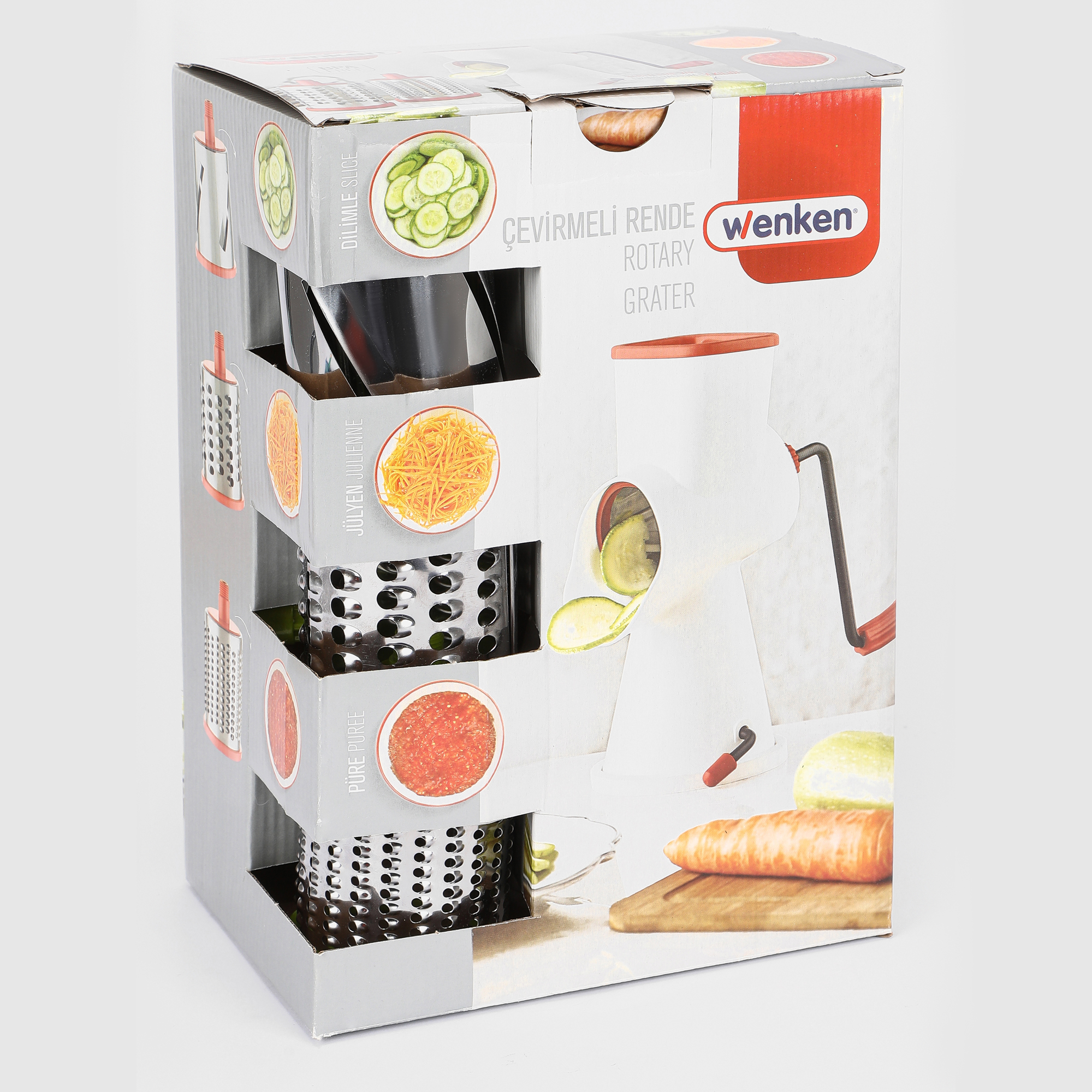 Овощерезка Urve Plastic барабанная 3 сменных диска 1290₽