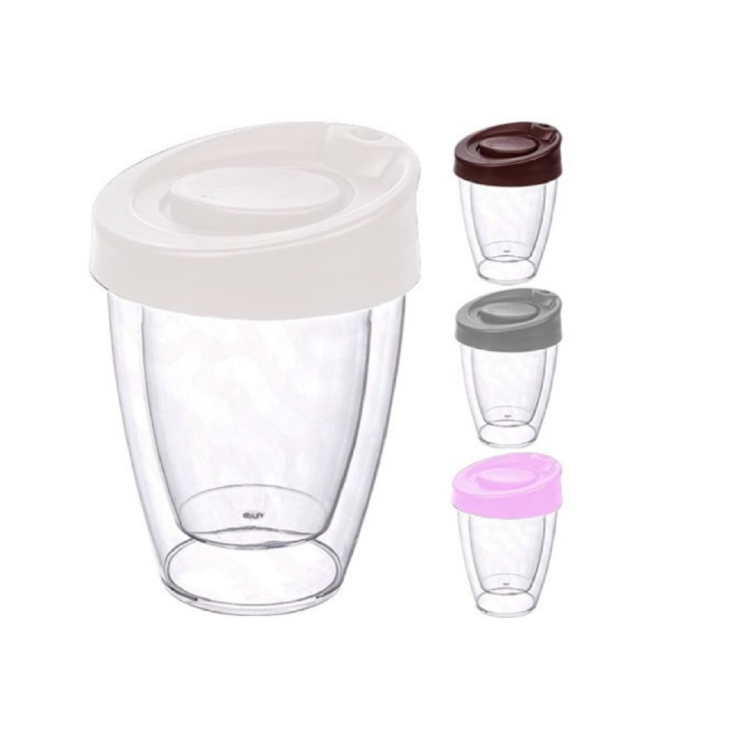 Термостакан Urve Plastic 3376 с крышкой 189₽