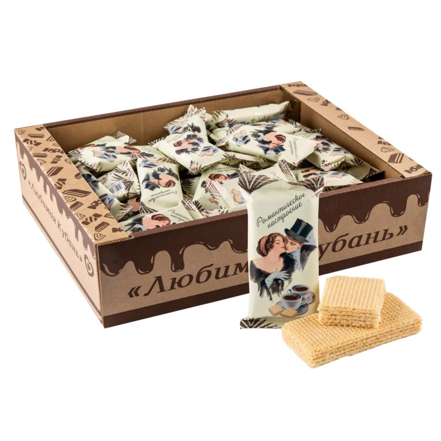 Вафли Любимая Кубань романтическое настроение 520 г