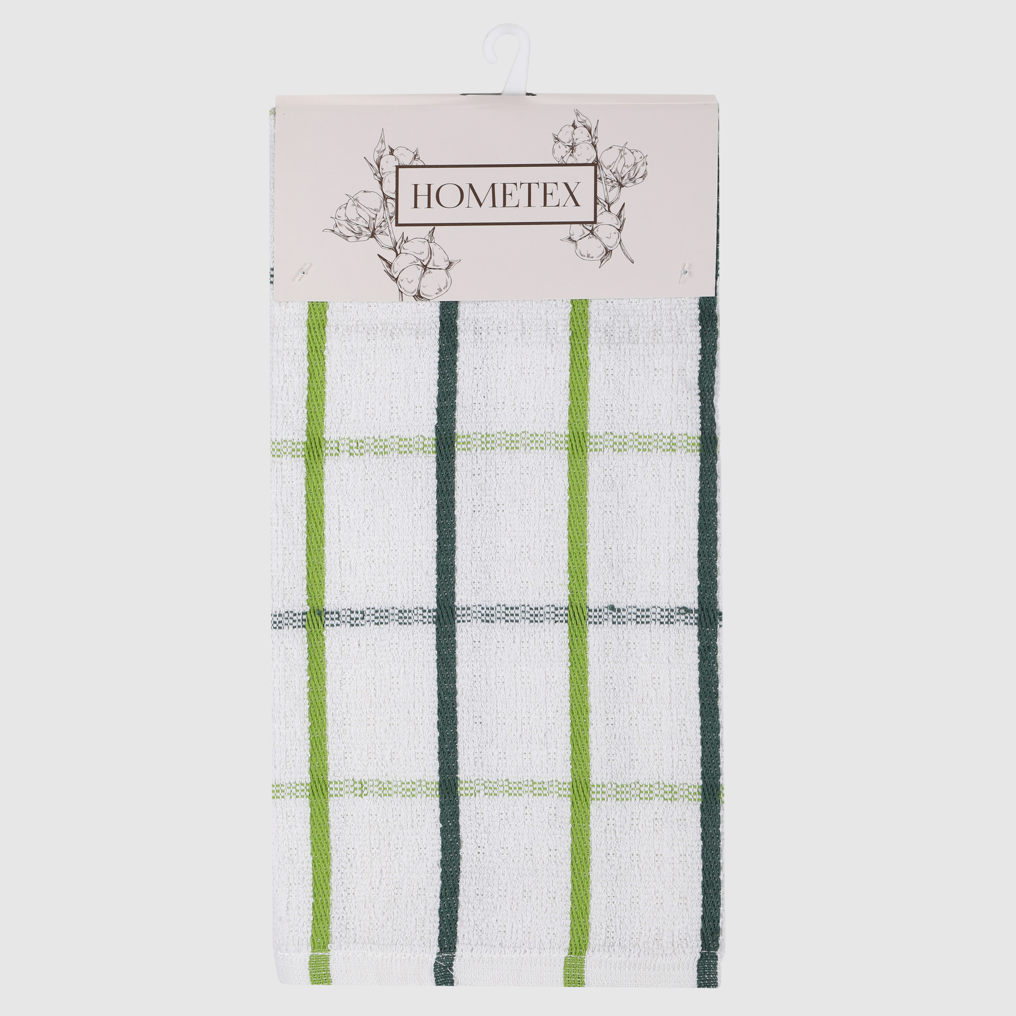 Полотенце кухонное Hometex зеленая клетка 40х60 см
