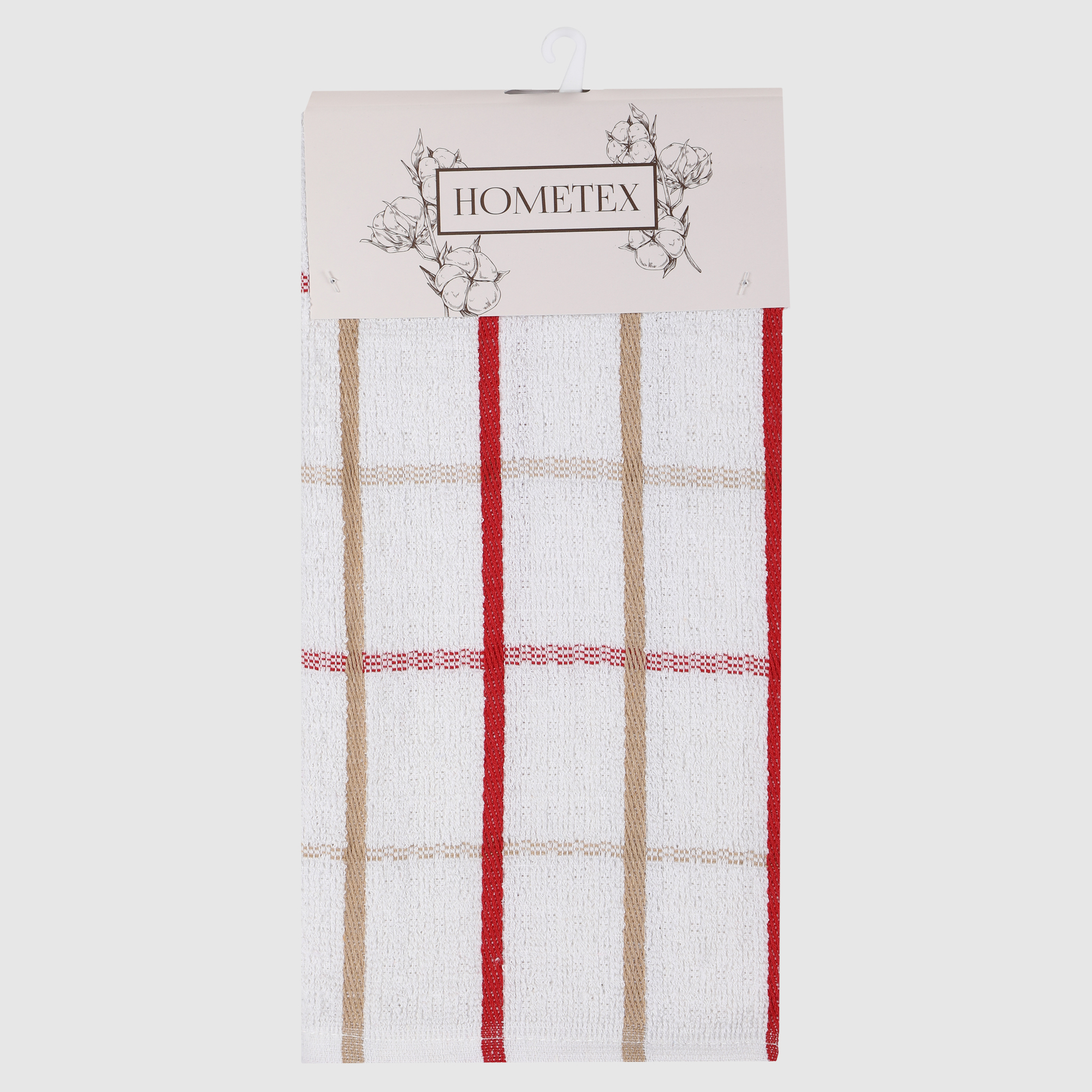 Полотенце кухонное Hometex красная клетка 40х60 см