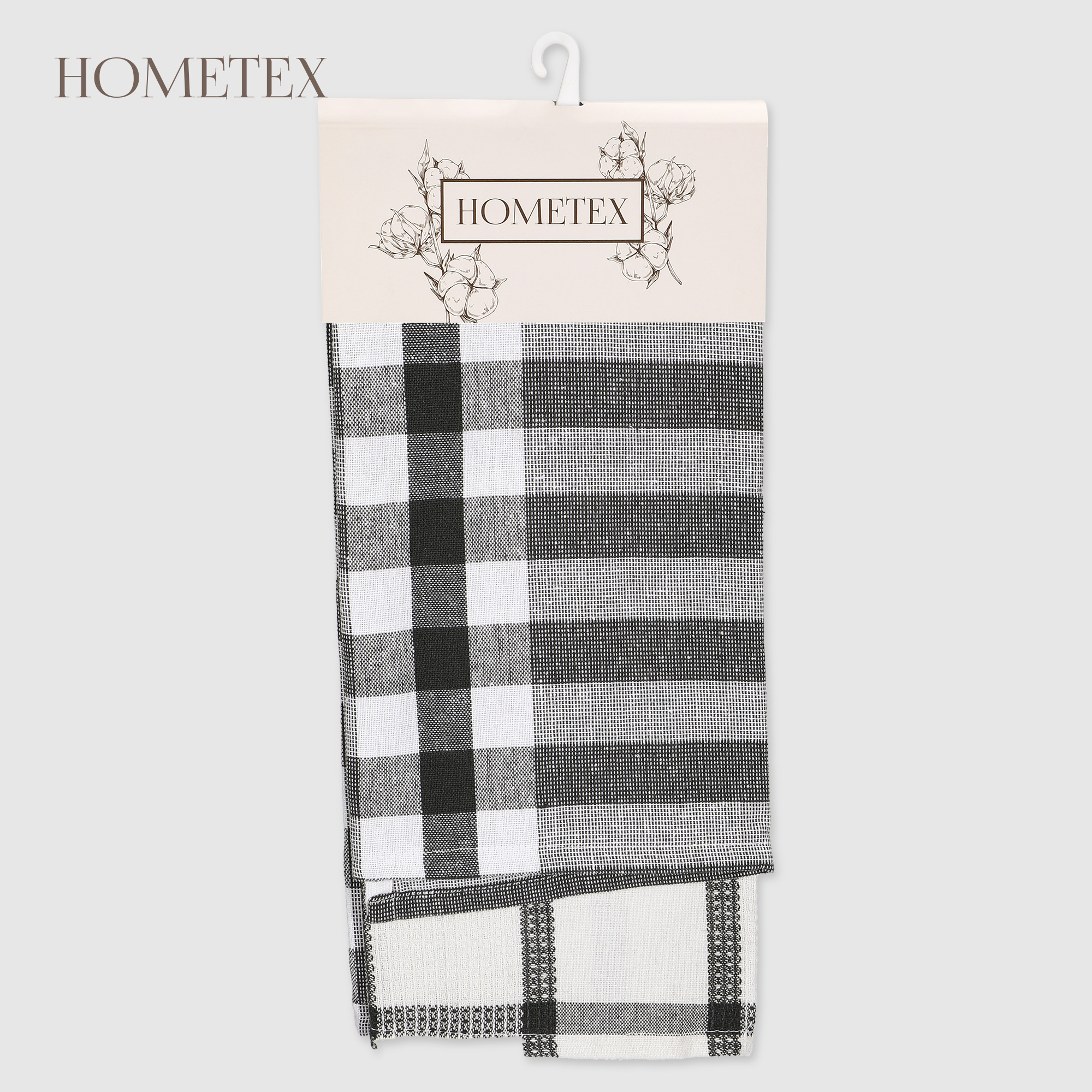 Набор кухонных полотенец Hometex клетка 2шт 45х70 см 179₽