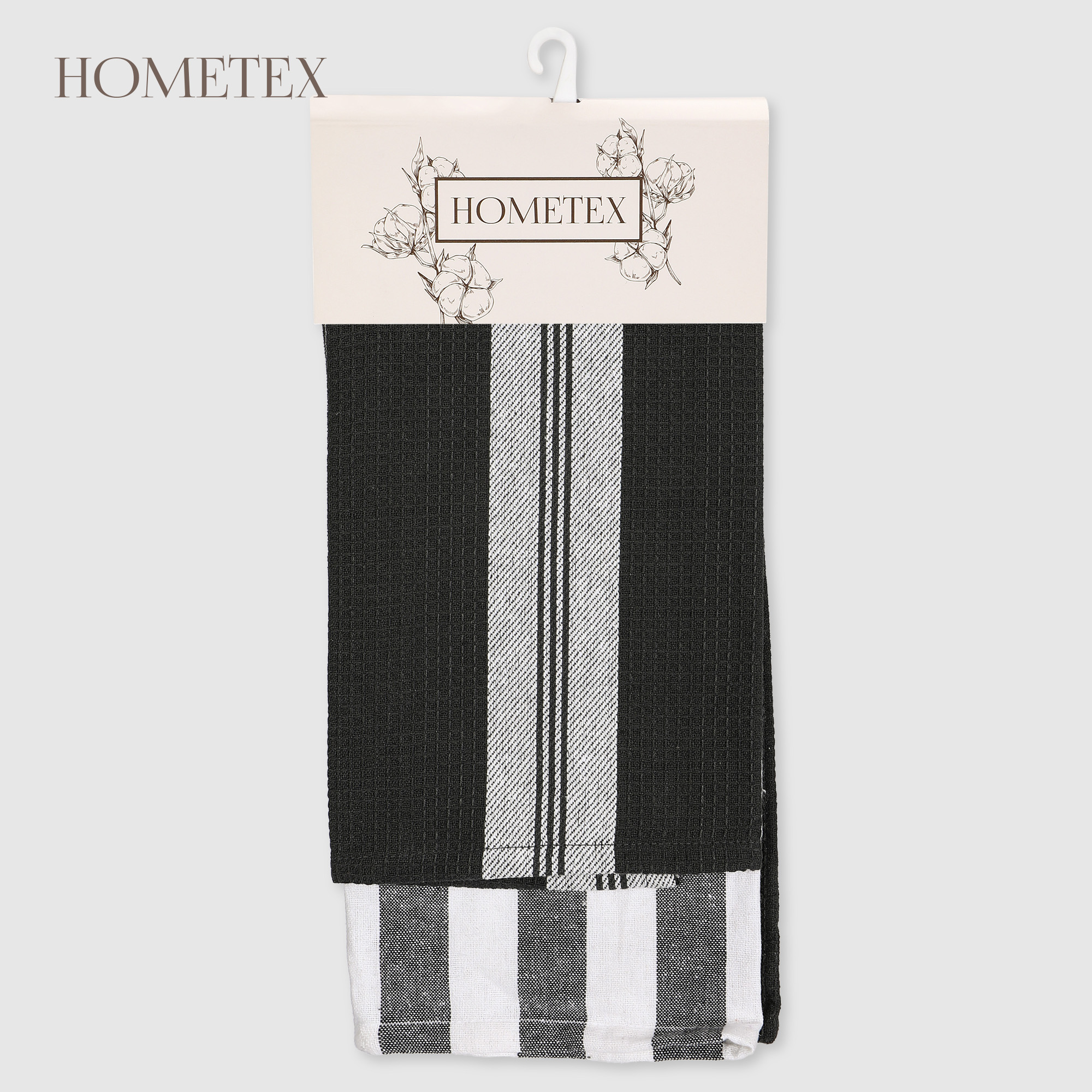 Набор кухонных полотенец Hometex полоска 2шт 45х70 см 179₽