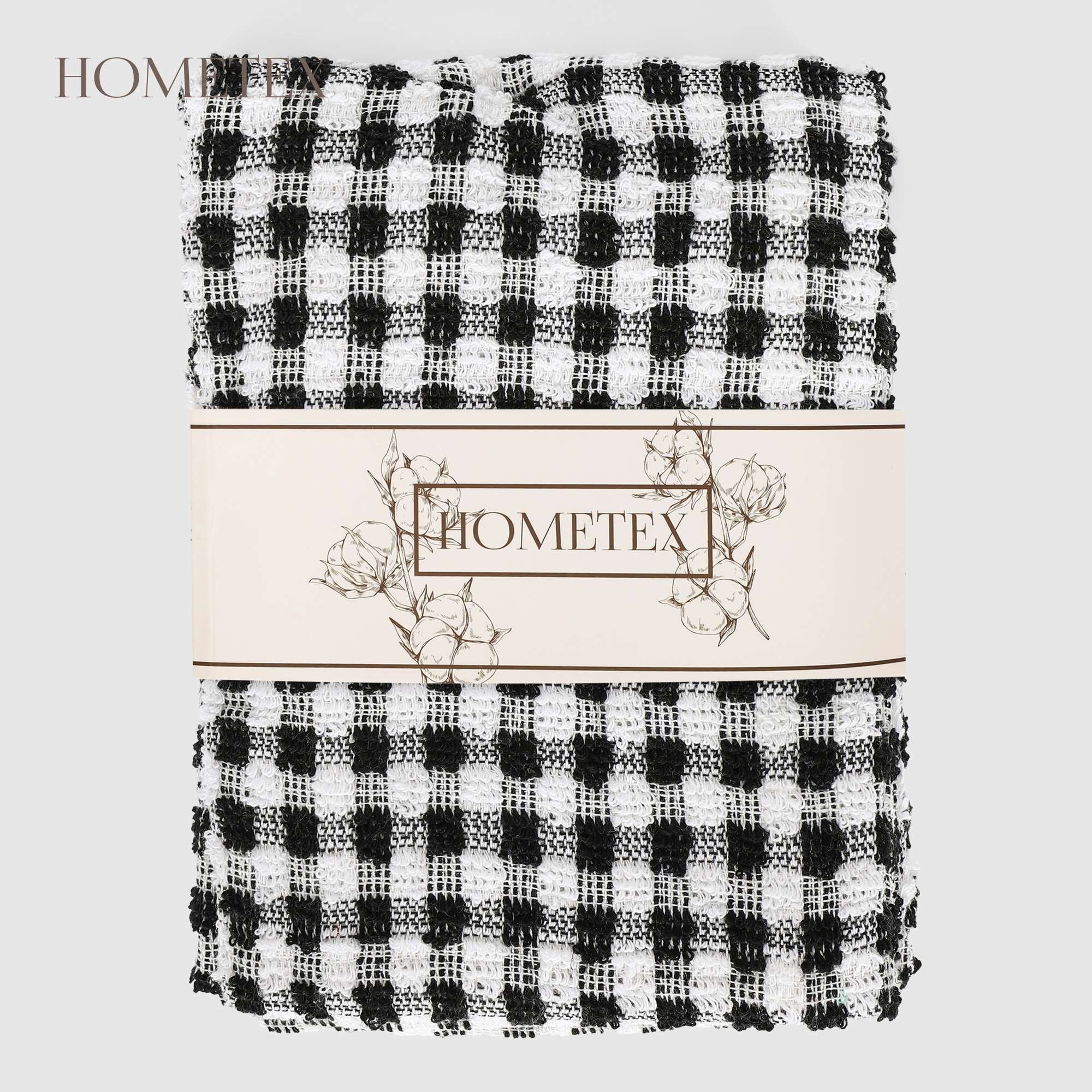 Набор кухонных полотенец Hometex черные 3шт 40х60 см