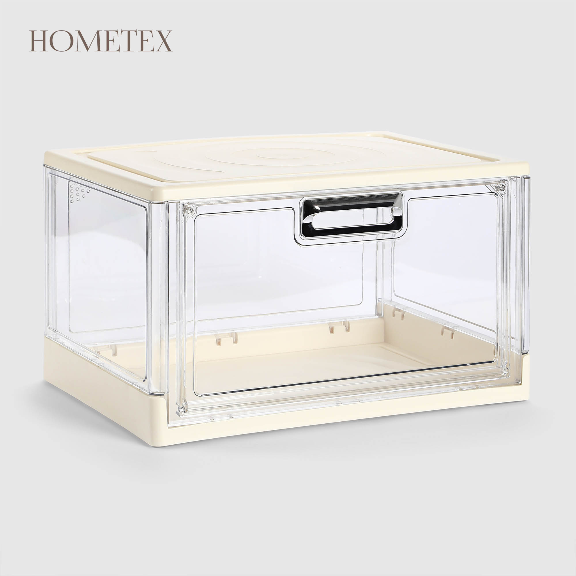 Коробка Hometex для хранения обуви кремовая 38х27,8х22,6 см