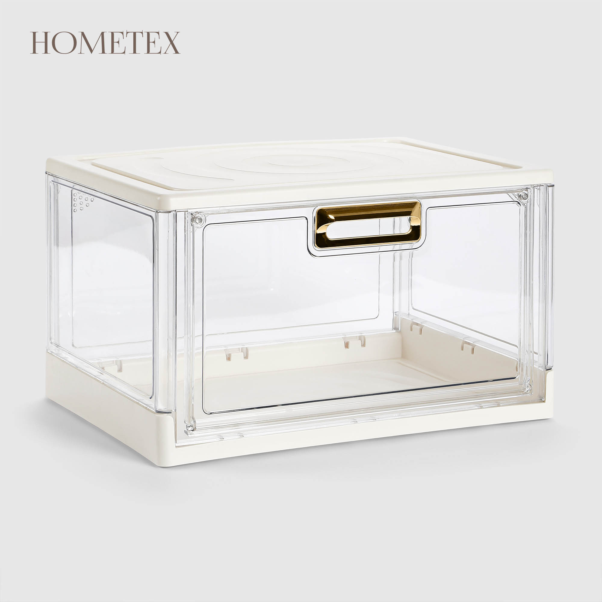 Коробка Hometex для хранения обуви белая 38х27,8х22,6 см