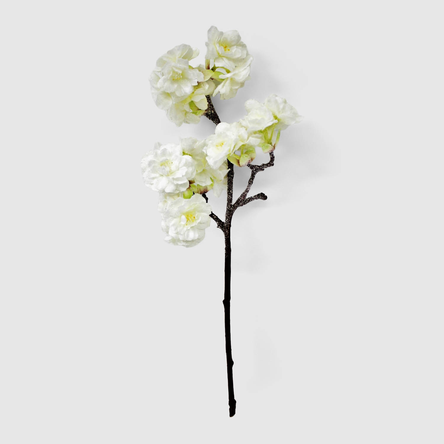 Сакура искусственная Конэко-О новогодняя, белая