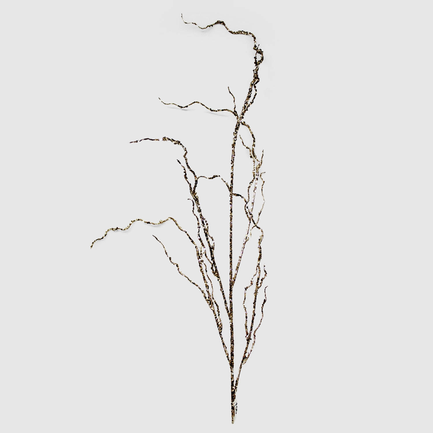 Веточка декоративная Конэко-О блестящая, золотистая