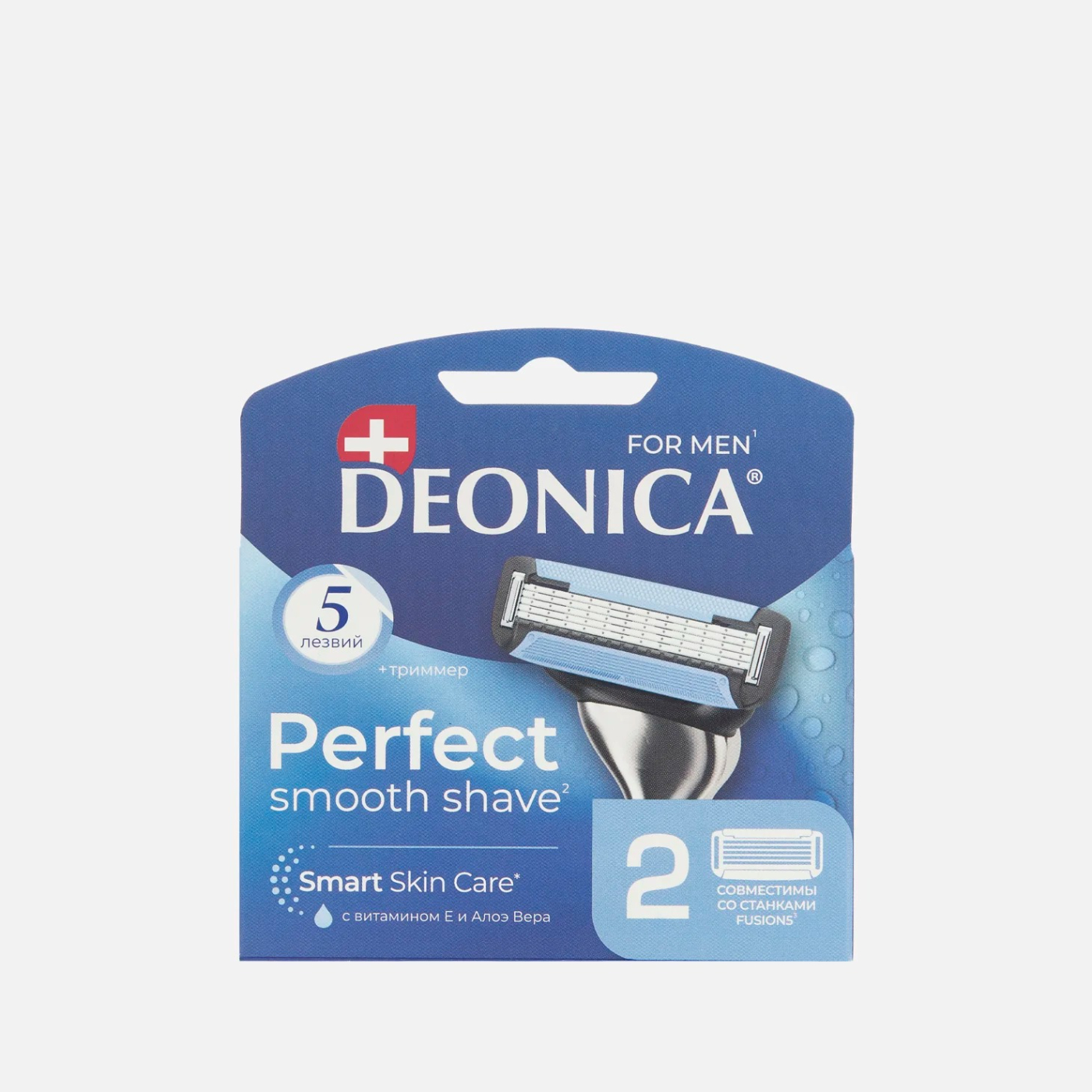 Сменные кассеты Deonica мужские с 5 лезвиями 2 шт 1169₽
