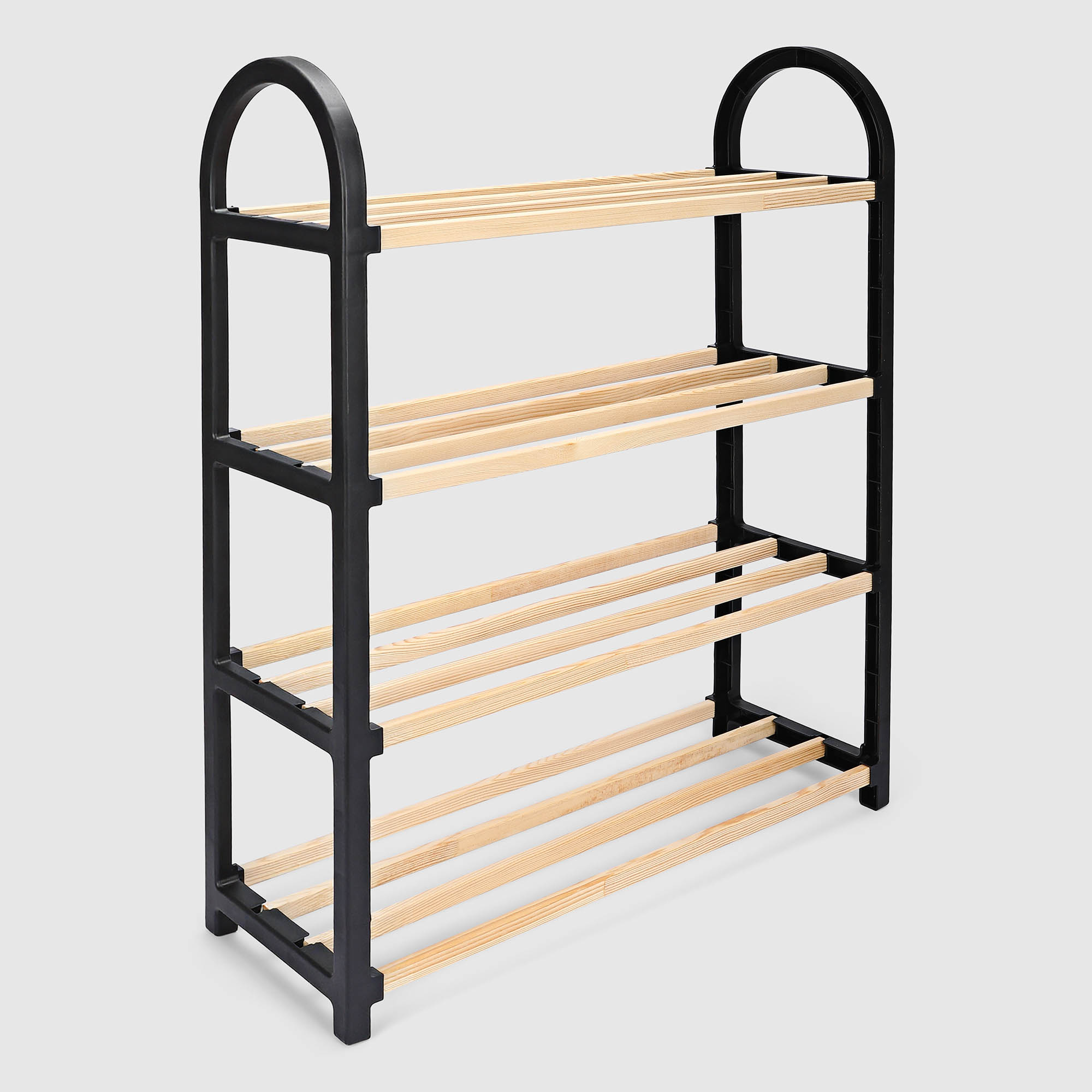 Этажерка для обуви Fixwood Fix-2040 чёрная 51х19х65 см