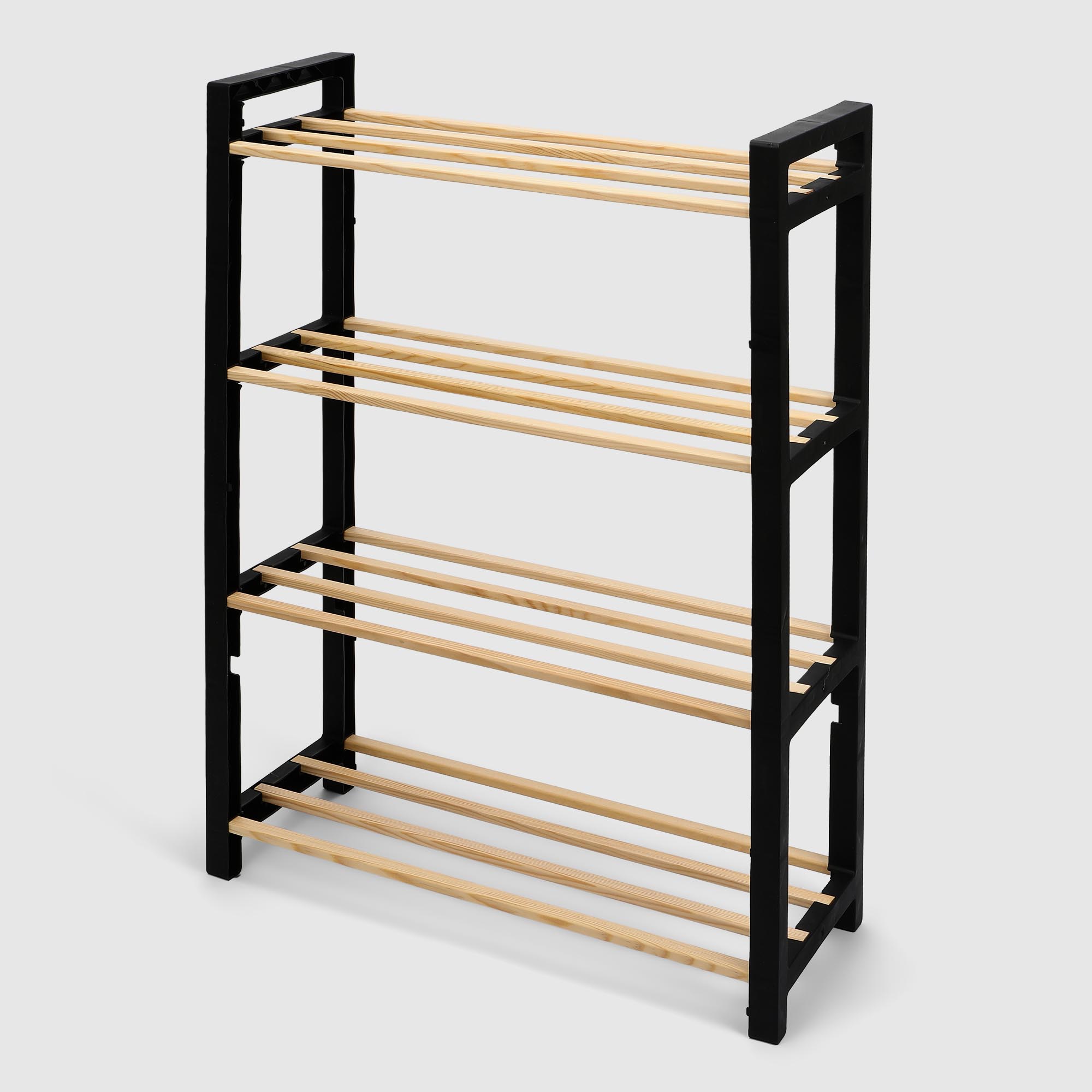 Этажерка для обуви Fixwood Fix-2041-1 чёрная 51х20х68 см 1199₽