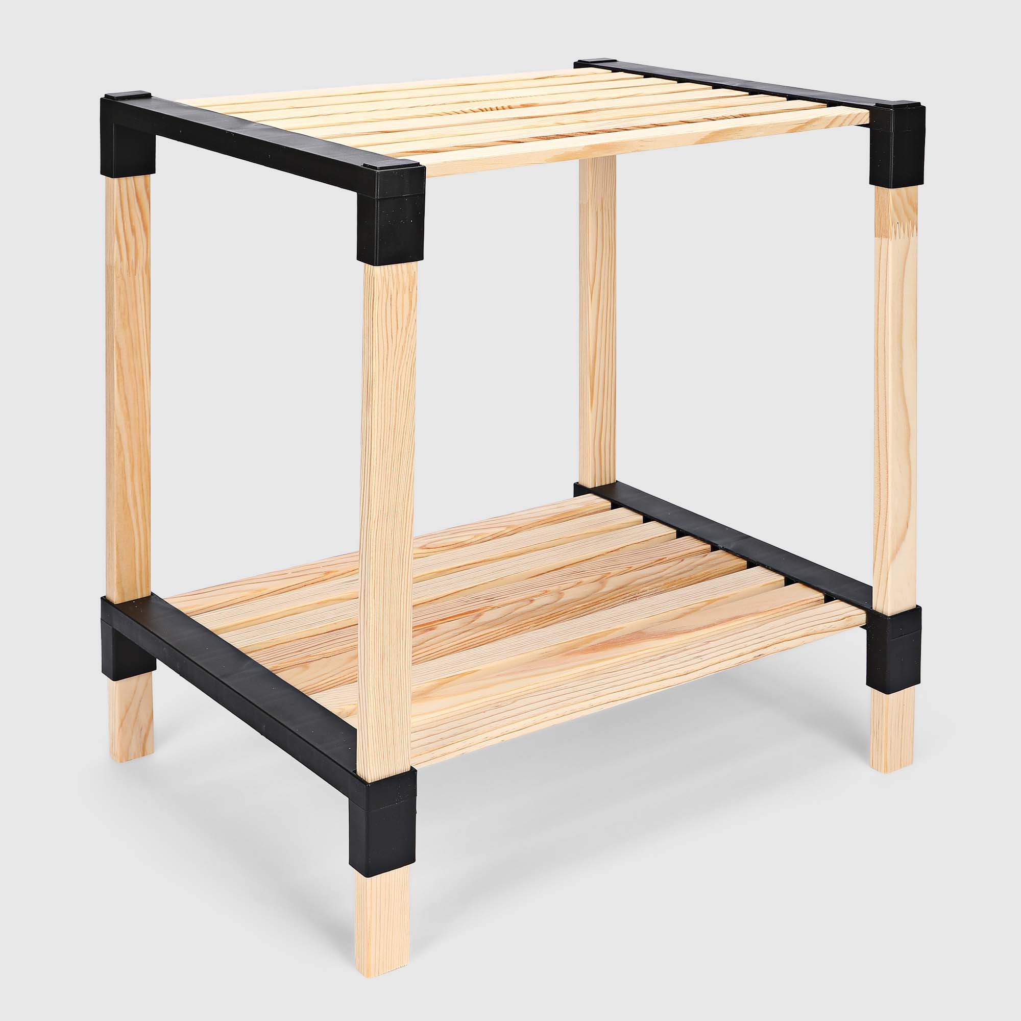 Стеллаж для хранения Fixwood Fix-2013-2 чёрный 41х34х46 см