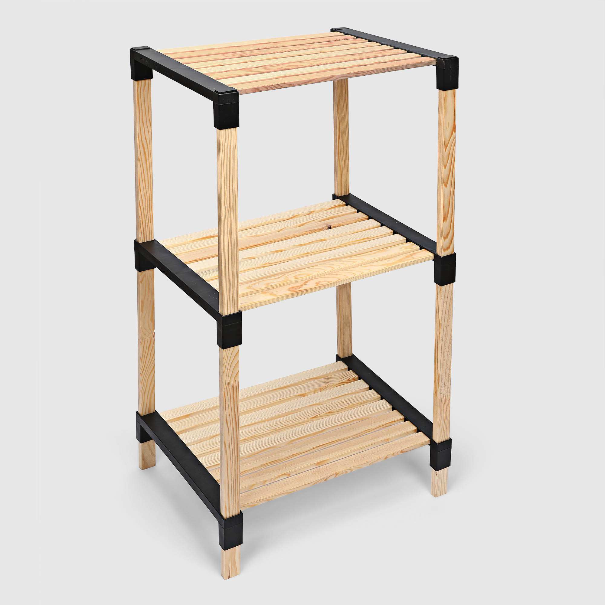 Стеллаж для хранения Fixwood Fix-2013-3 чёрный 41х34х81 см