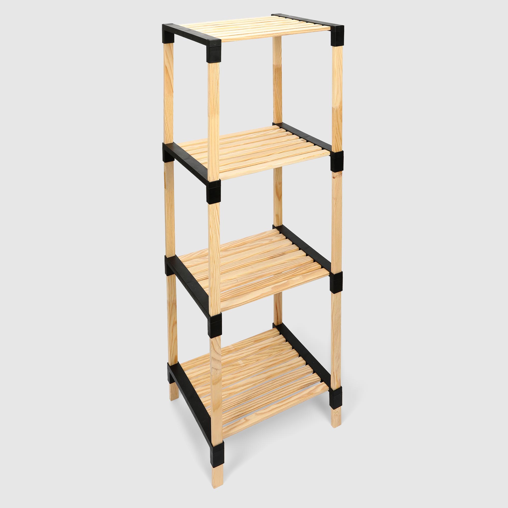 Стеллаж для хранения Fixwood Fix-2013-4 чёрный 41х34х116 см 3499₽