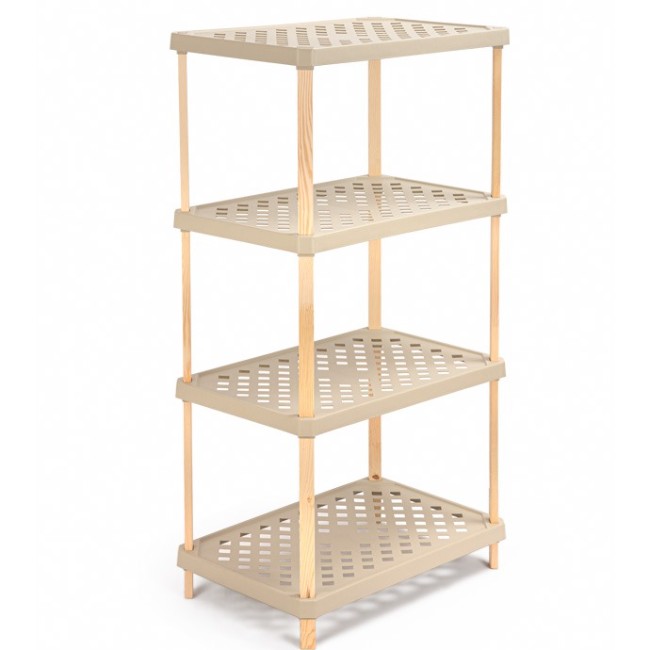 Этажерка для хранения Fixwood Fix-2001-4 бежевая 60х36х112 см