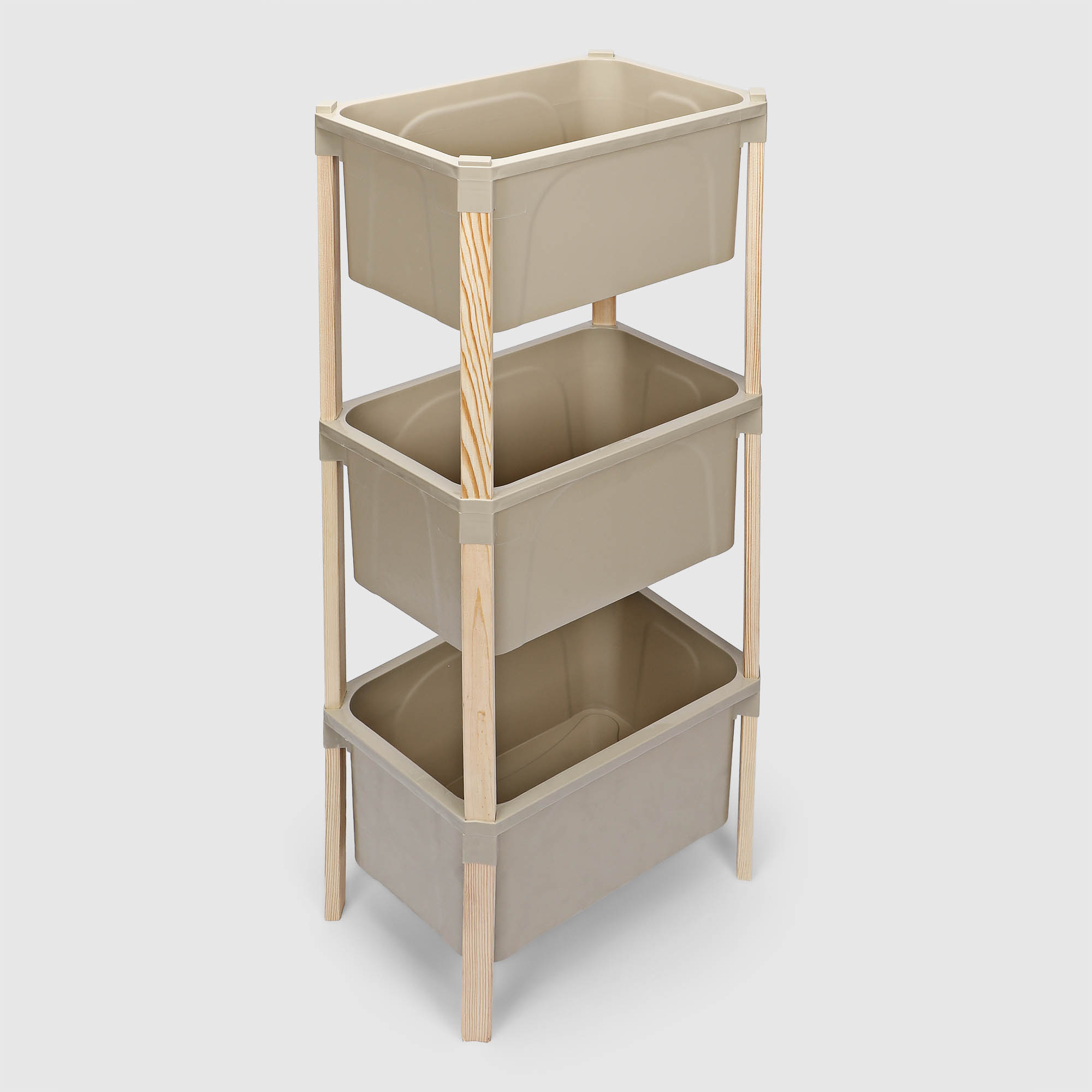 Этажерка для хранения Fixwood Fix-2017-45L бежевая 39х26х95 см