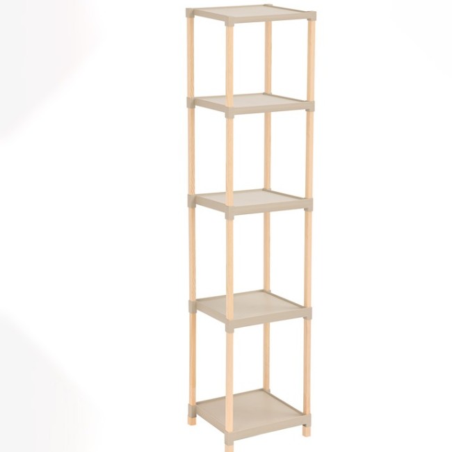 Этажерка для хранения Fixwood Fix-2011-5 бежевая 28х25х137 см