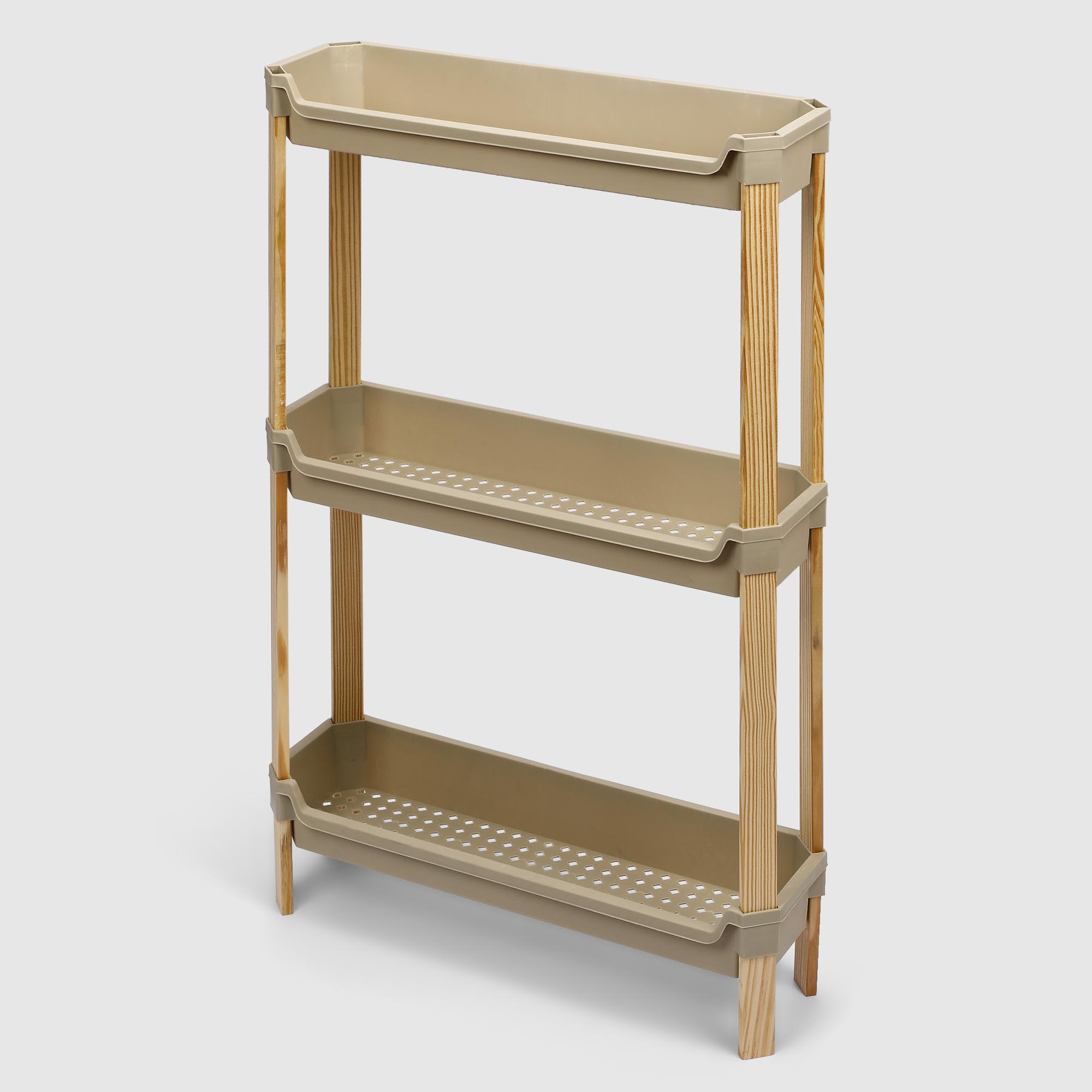 Этажерка для хранения Fixwood Fix-2064-3 узкая бежевая 1199₽