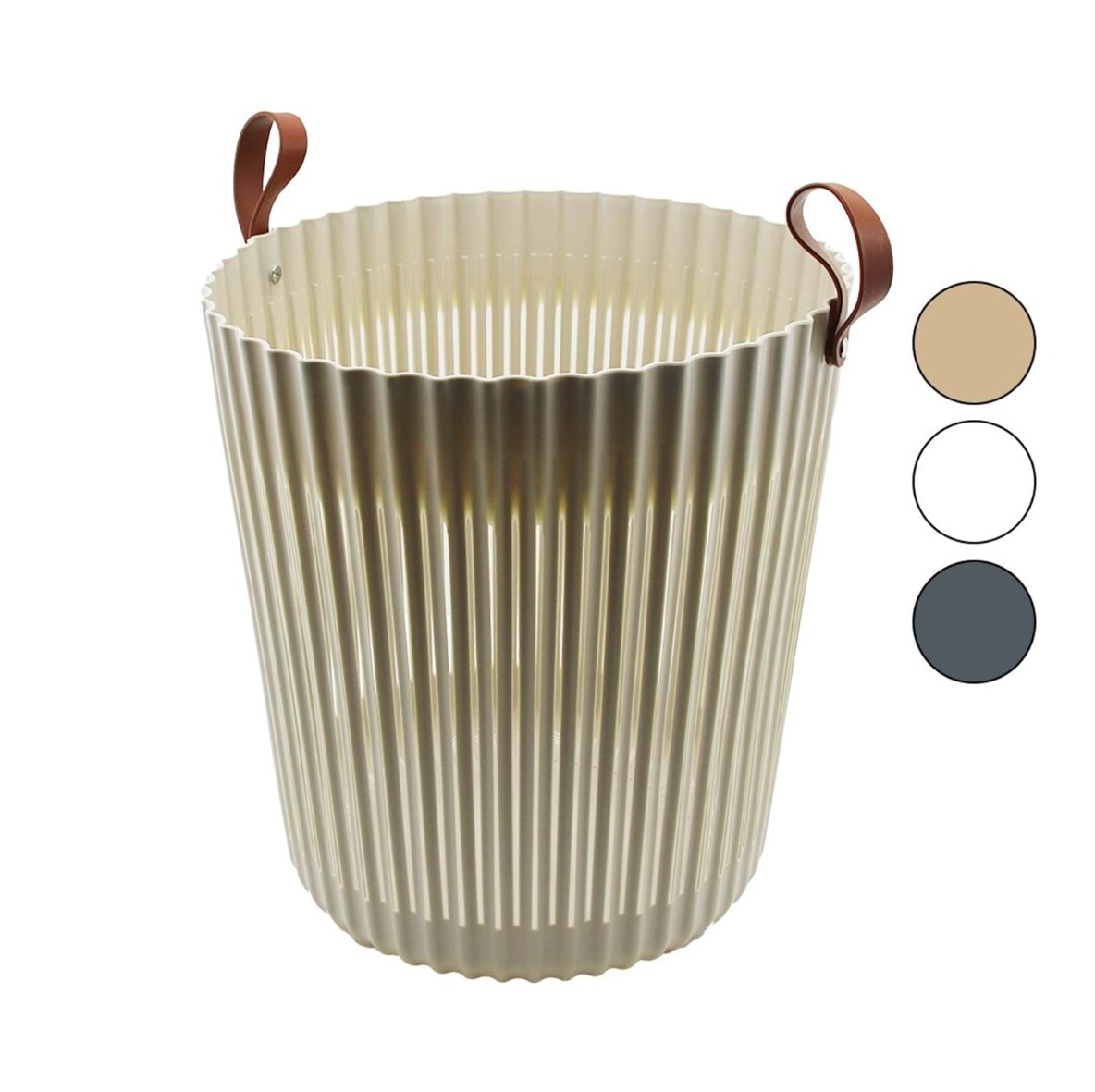 Корзина Sun Plastik Flexion круглая 85 л 24х24х18 см в ассортименте 389₽