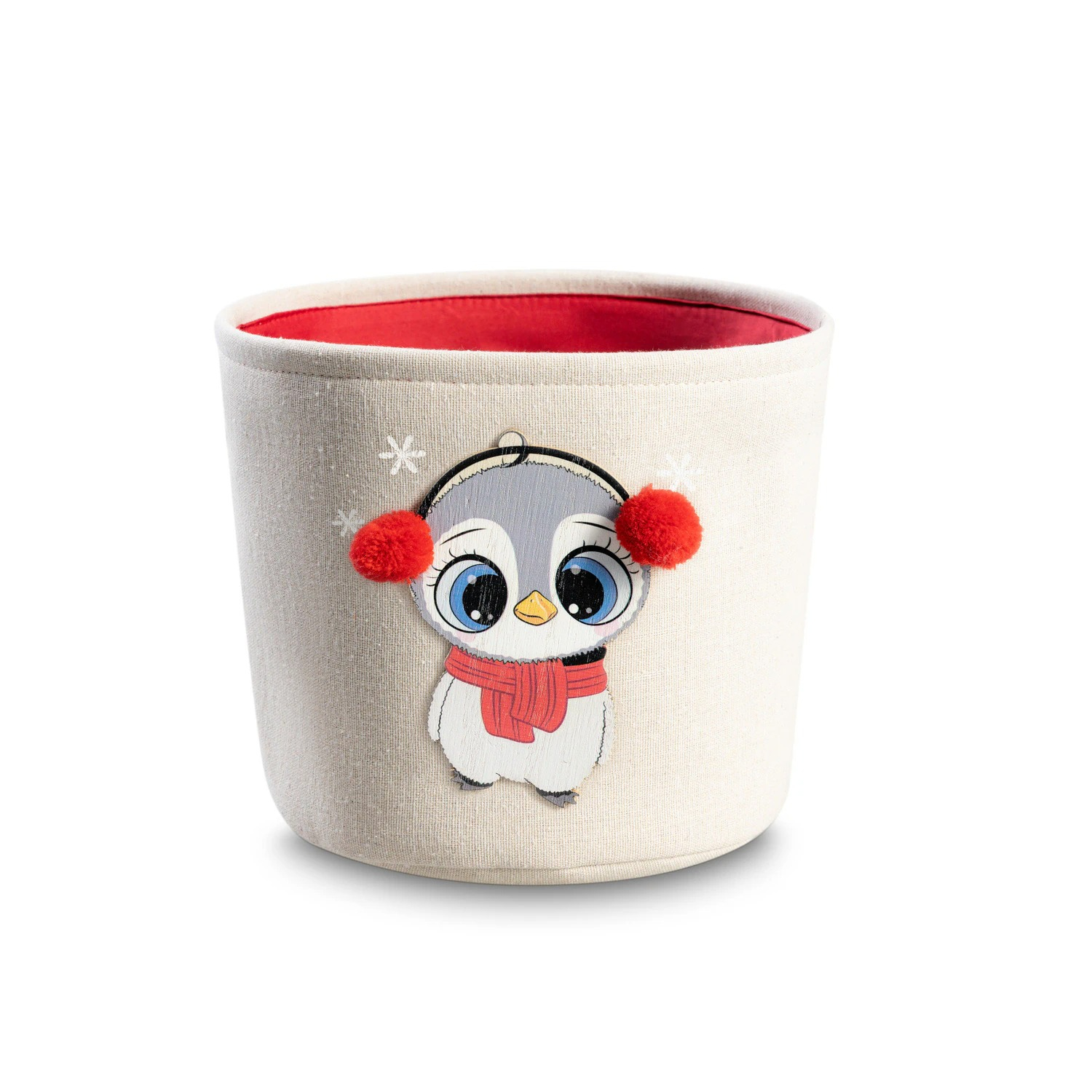 Корзина для хранения Dome эйра бежевая красная 899₽