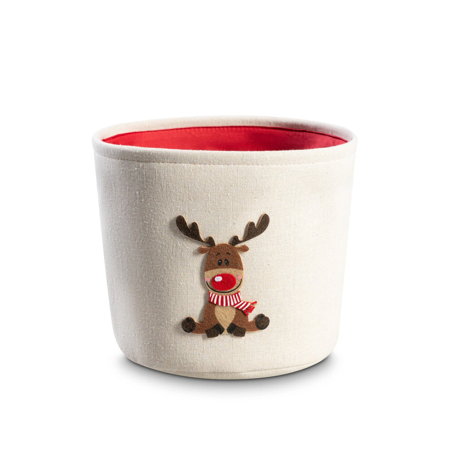 Корзина для хранения Dome Луми бежевая красная 899₽