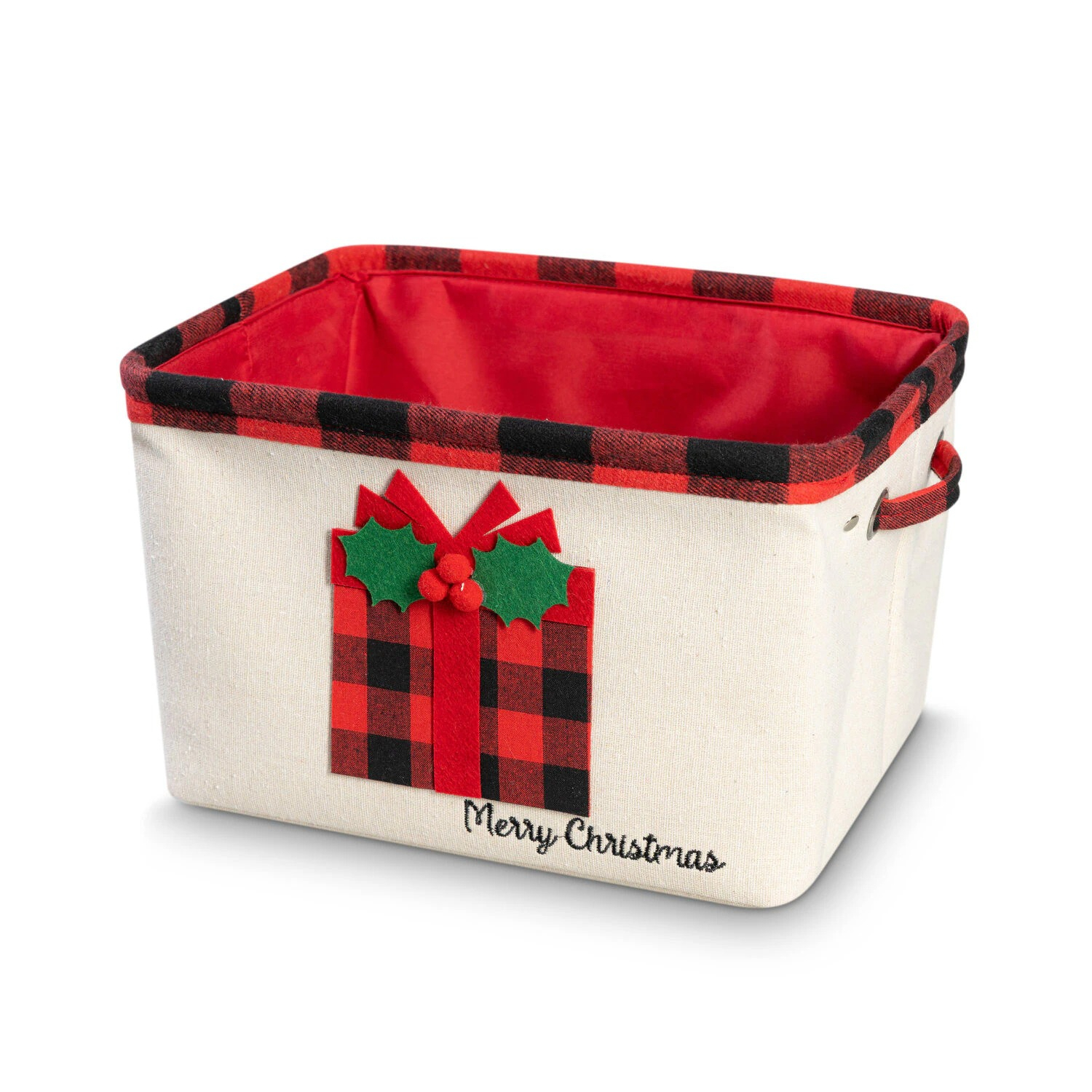 Корзина для хранения Dome Йуль бежевый красный 1199₽