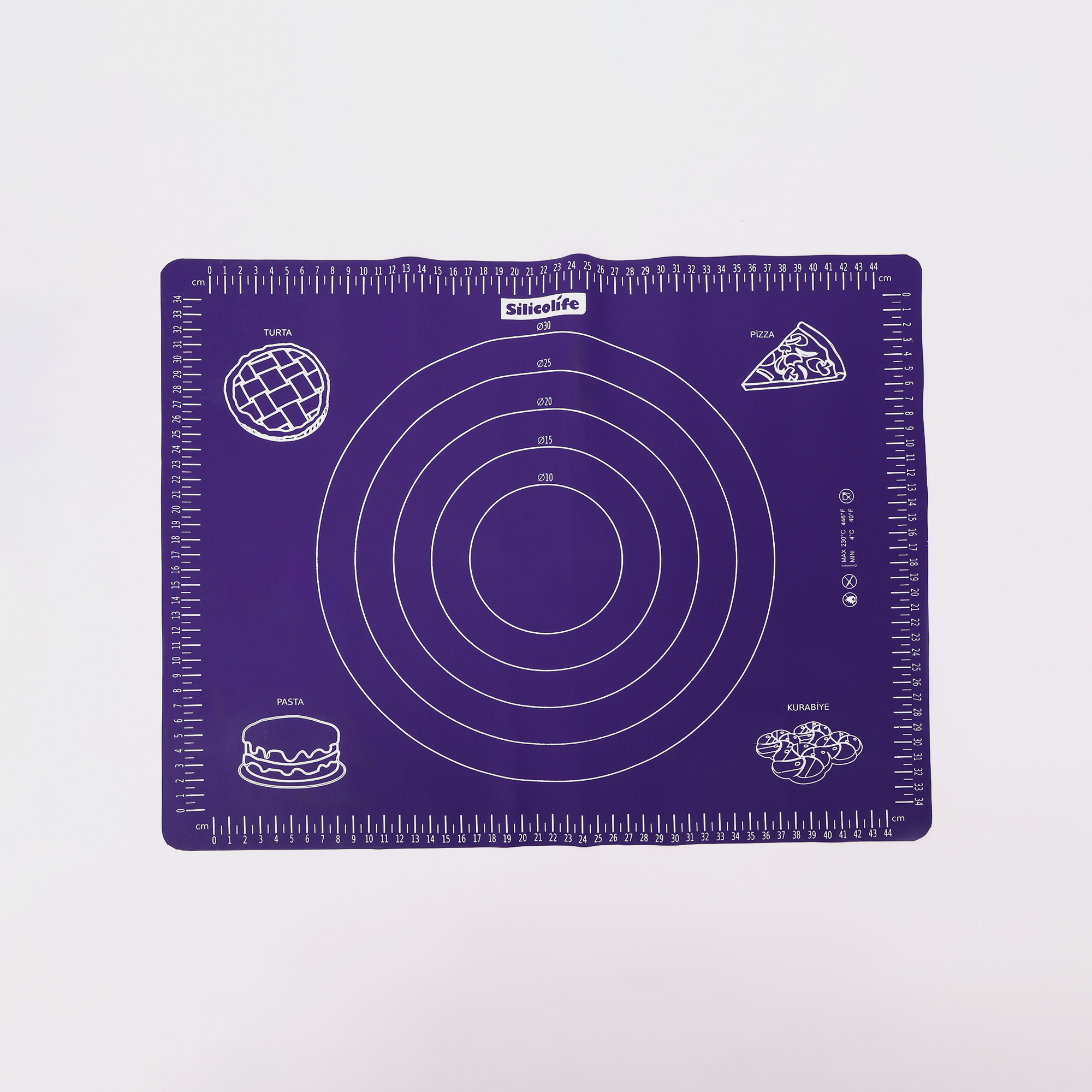 Коврик силиконовый Flora для раскатки теста