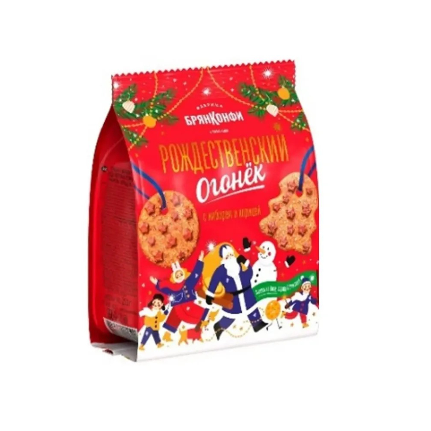 Печенье Брянконфи рождественский огонек имбирь корица 250 г 119₽