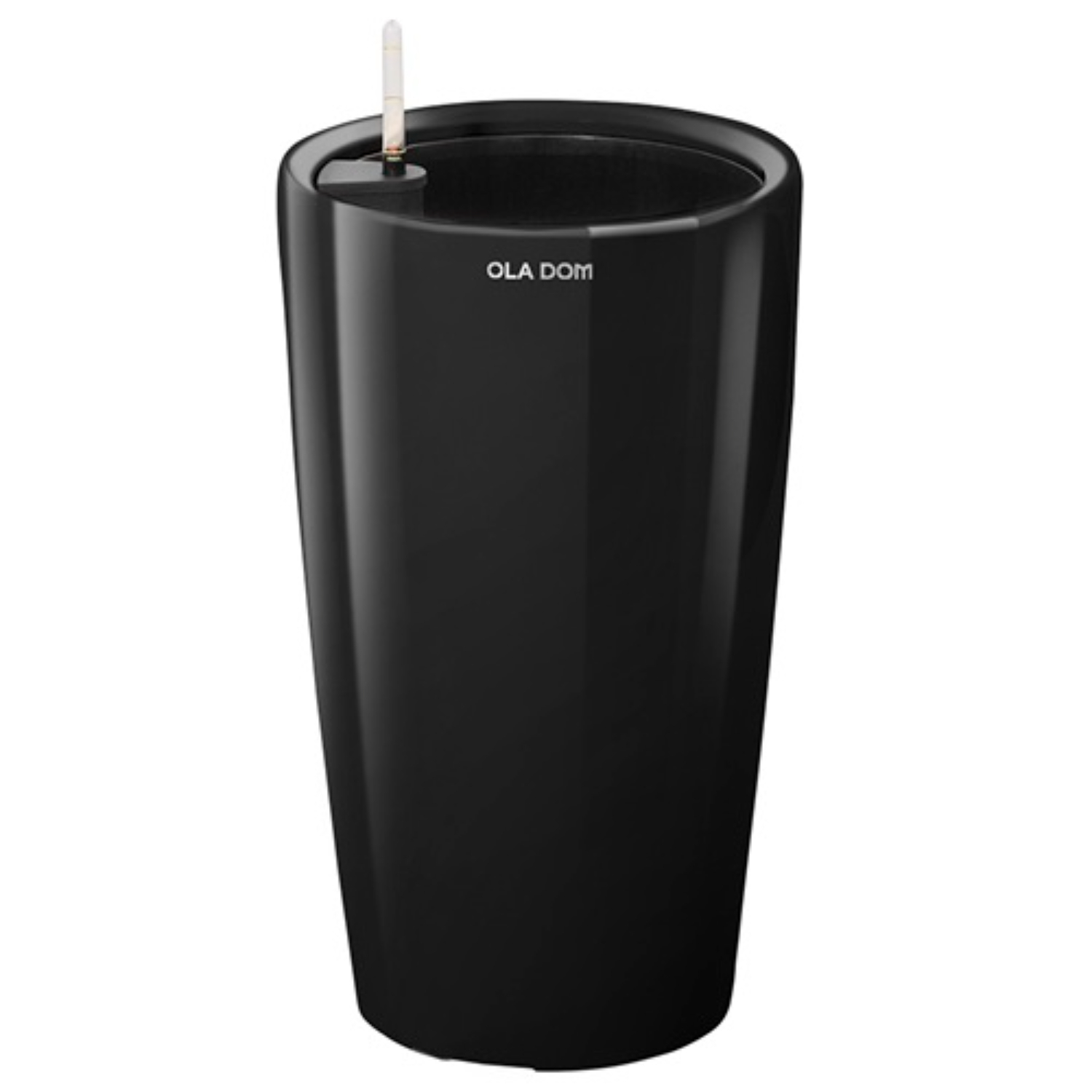 Кашпо круглое Ola Dom Deluxe Long 32х56 см черное с автополивом 7999₽