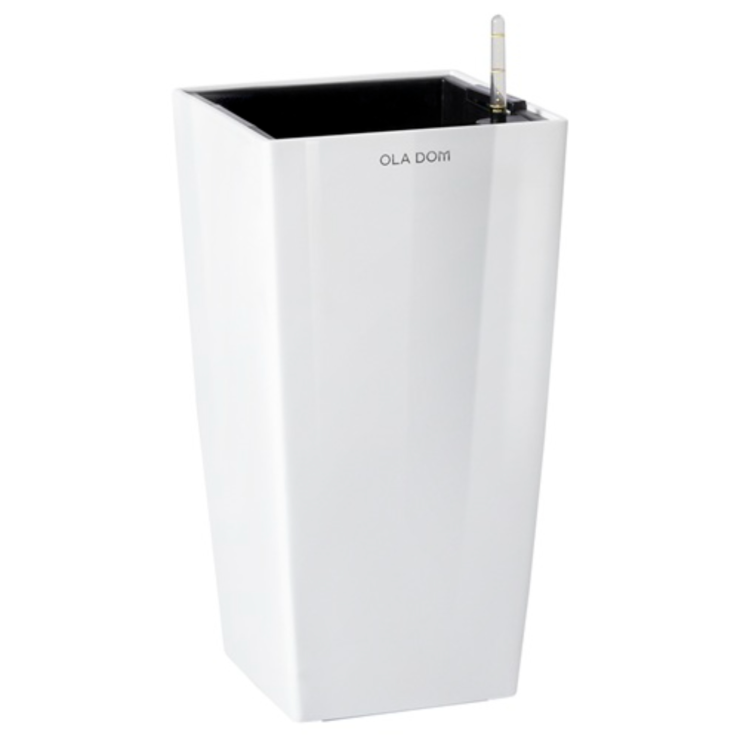 Кашпо квадратное Ola Dom Deluxe Long 50х95 см белое с автополивом