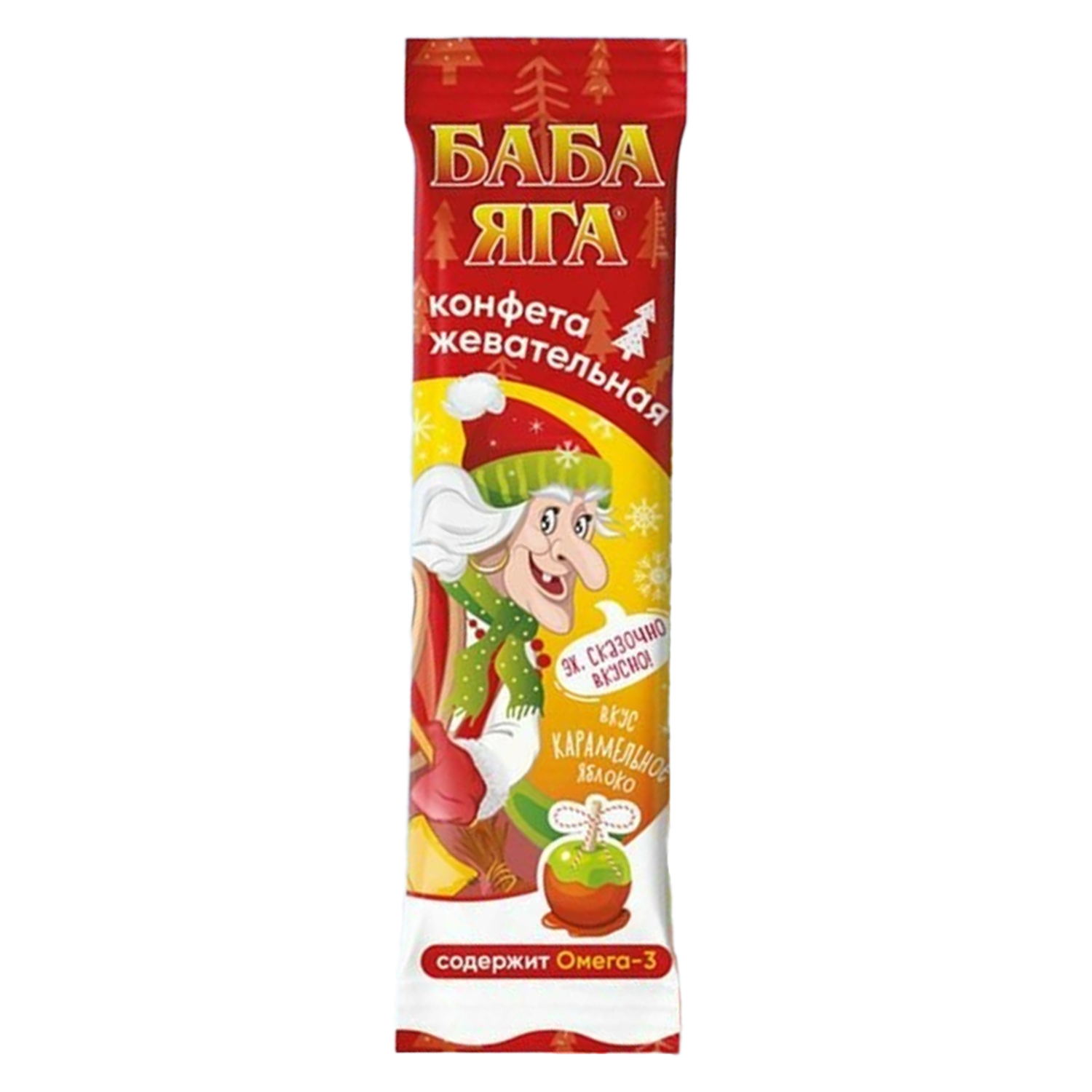 Конфета жевательная Баба Яга Новый год 11 г 19₽