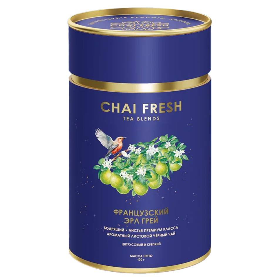 Чай чёрный Chai Fresh французский эрл грей 100 г 299₽