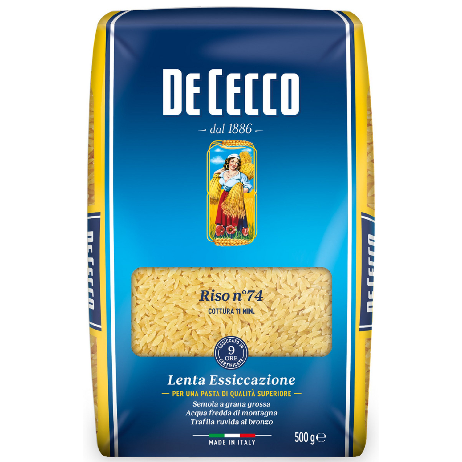 Макароны De Cecco ризо 74 500г 279₽