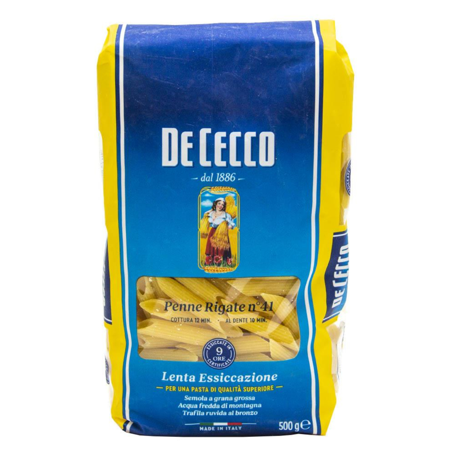 Макароны De Cecco пенне ригате 41 1кг 539₽