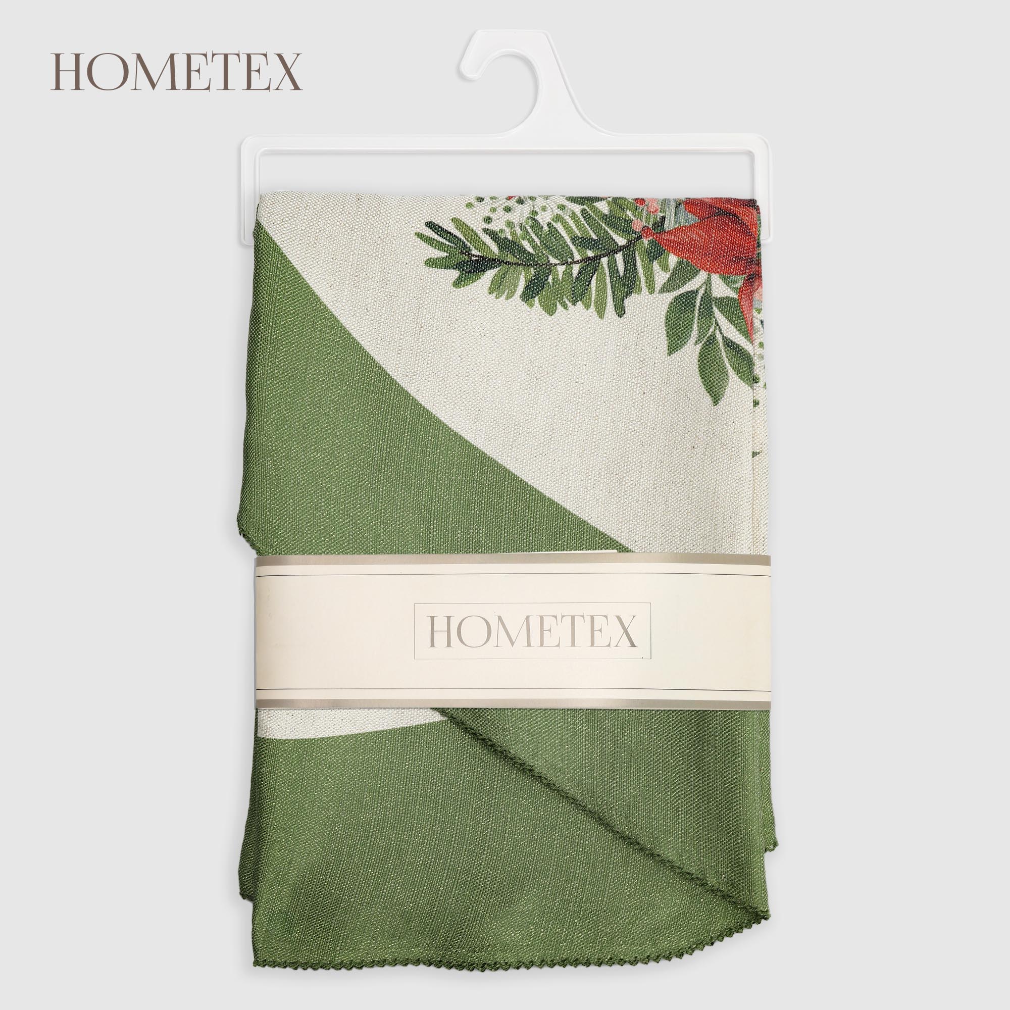 Скатерть Hometex пуансетия хлопоклен d160 см 2290₽