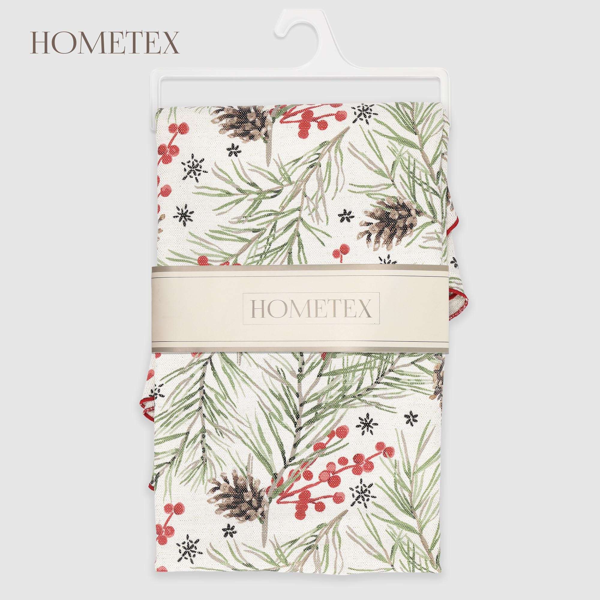 Скатерть Hometex зимний лес хлопоклен d160 см 2290₽