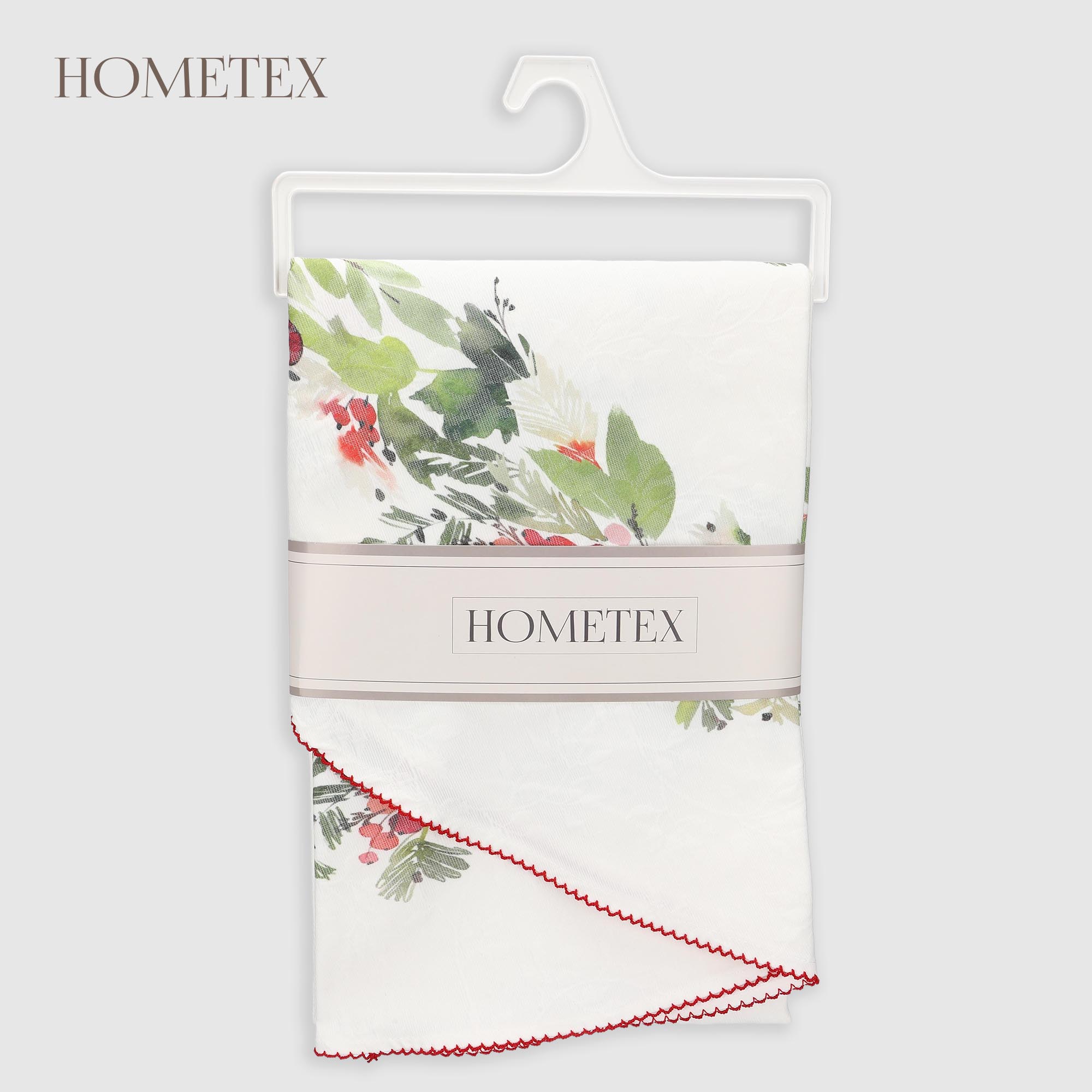 Скатерть Hometex зимние ягоды хлопокполиэстер d160 см 2290₽