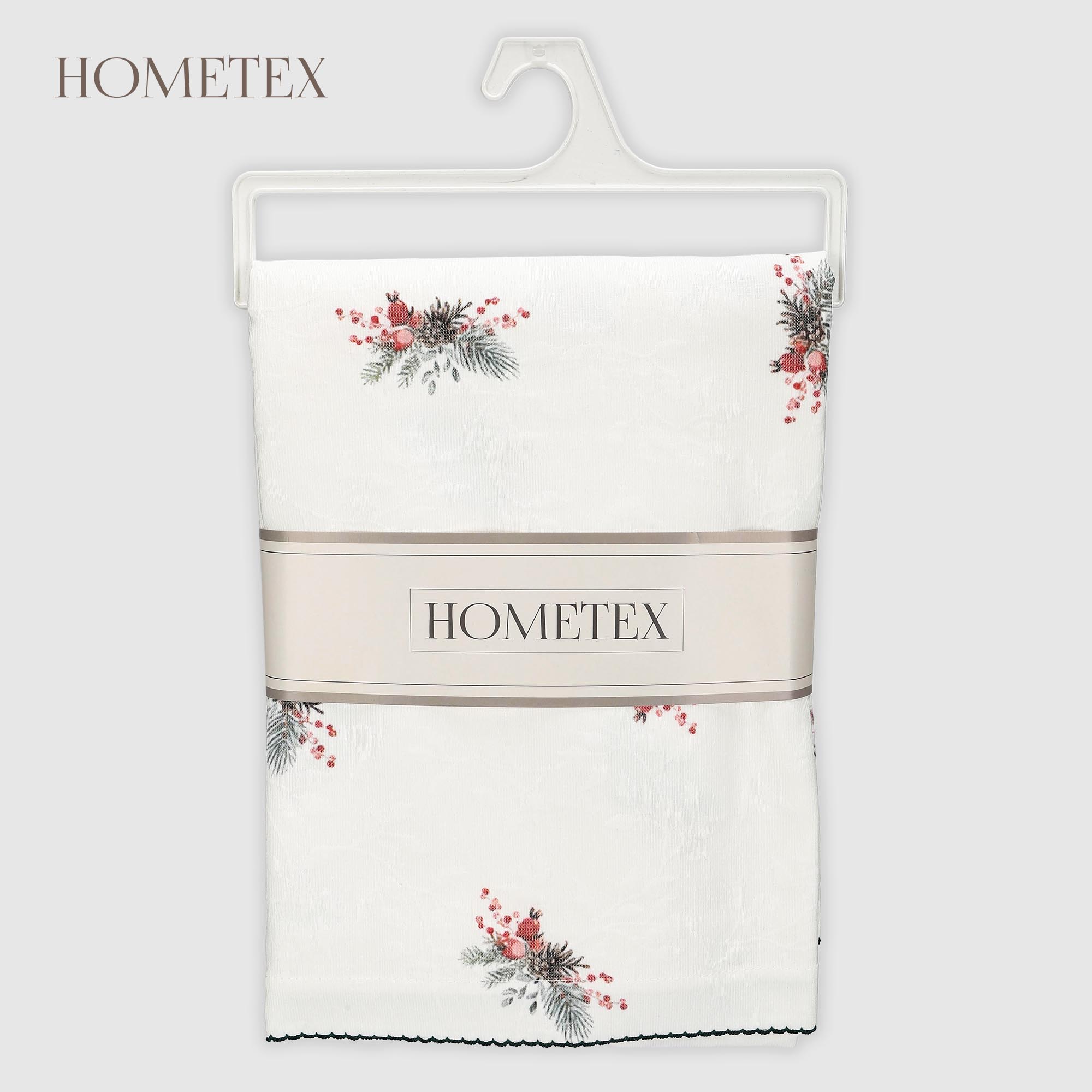 Скатерть Hometex снежная ночь хлопокполиэстер 140х300 см 2990₽
