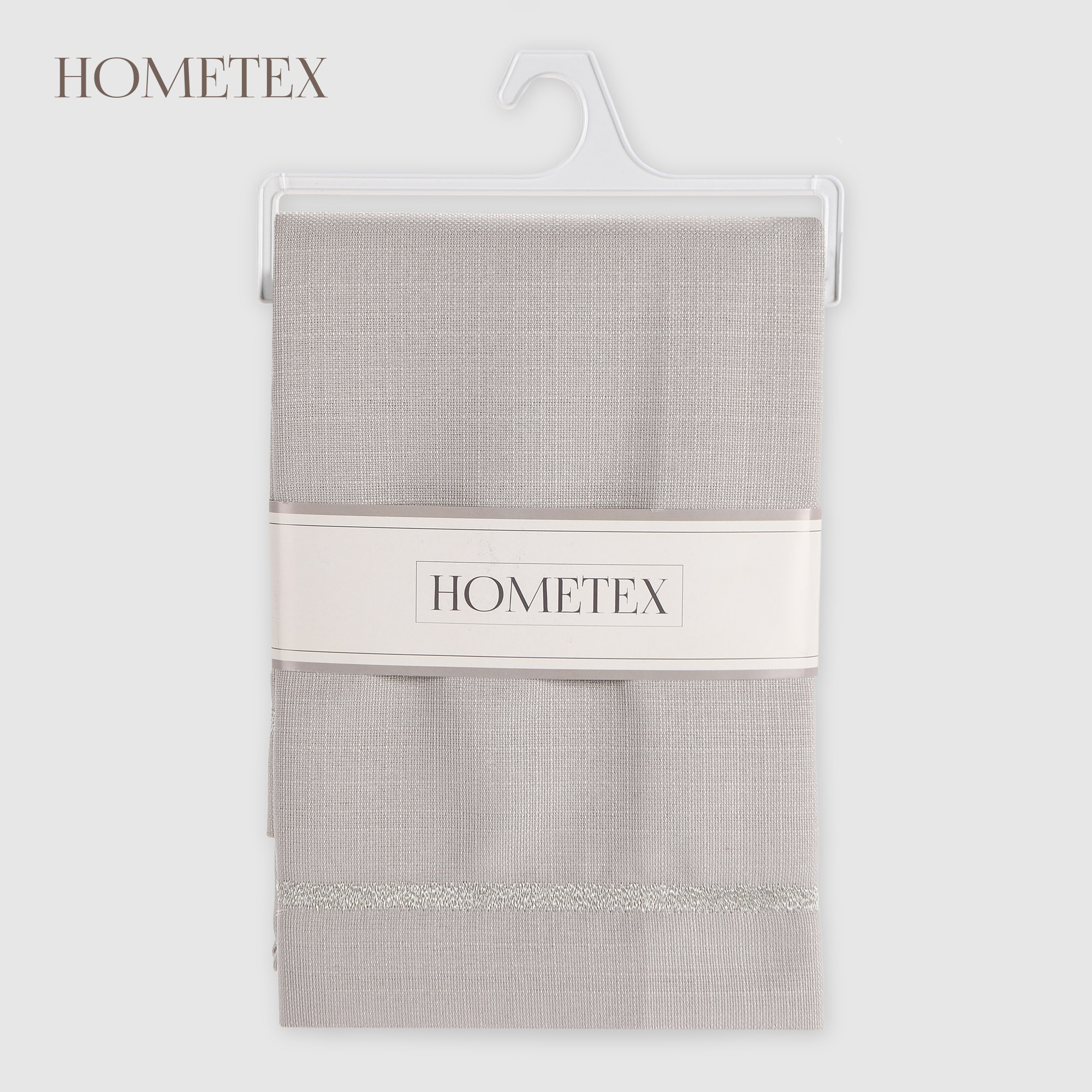 Скатерть Hometex Paros вышивка серая 140х180 см