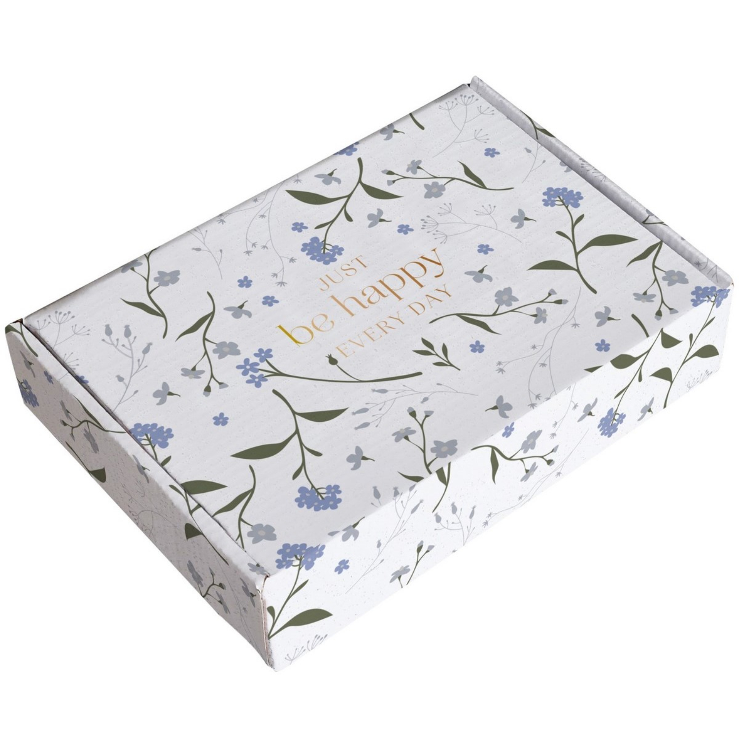 Коробка подарочная Smart Fleurs незабудки 16х22х5 см